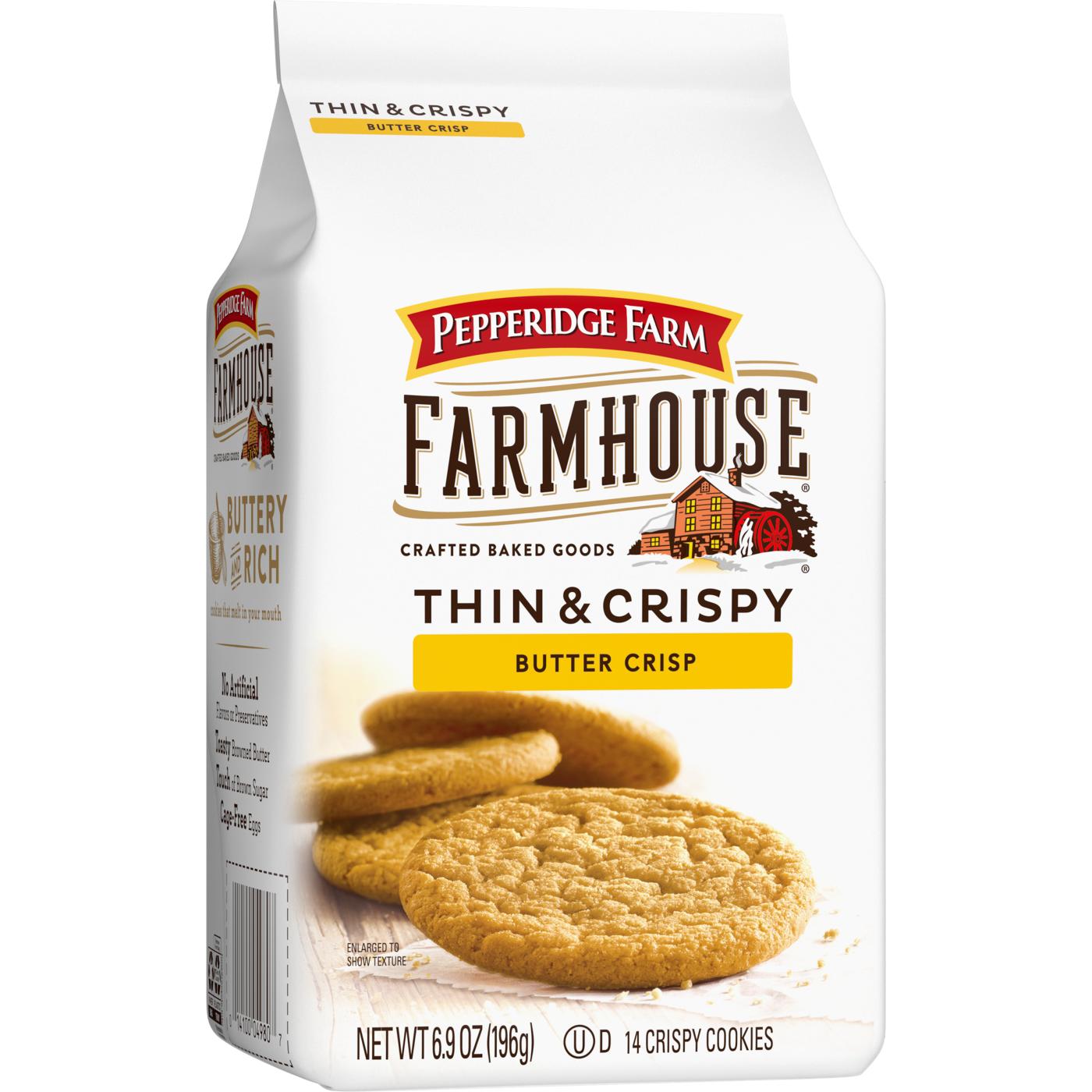 Pepperidge Farm Farmhouse Thin & Crispy Butter Crisp Cookies; image 4 of 9