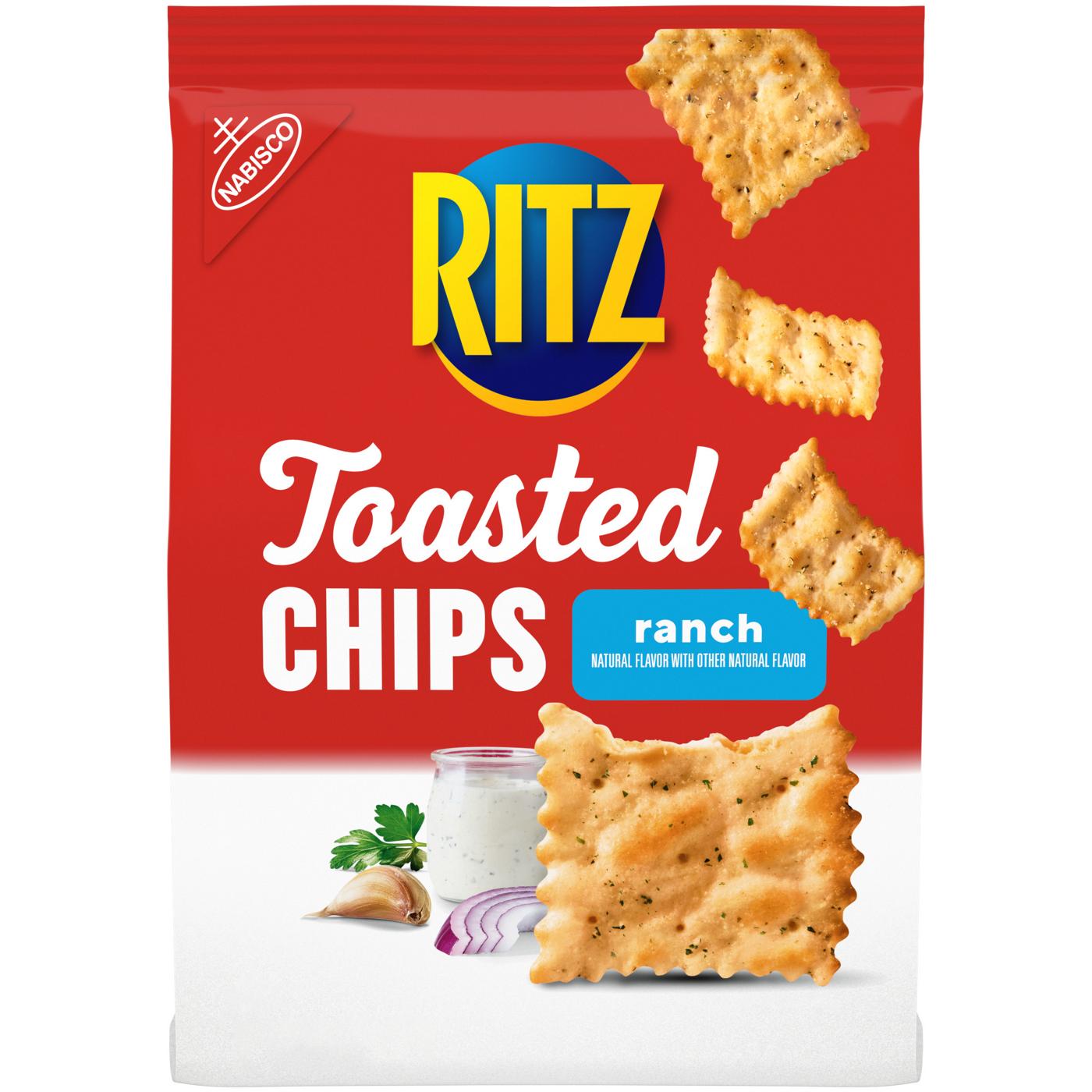 Ritz Toasted Chips Ranch Crackers; image 1 of 9