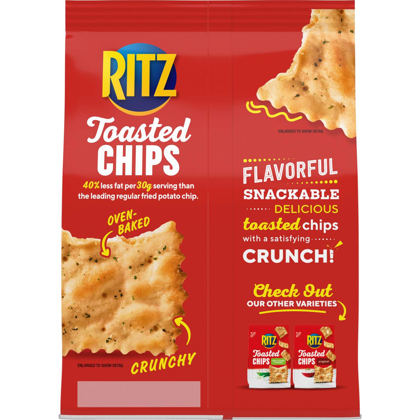 Ritz Toasted Chips Ranch Crackers; image 8 of 9