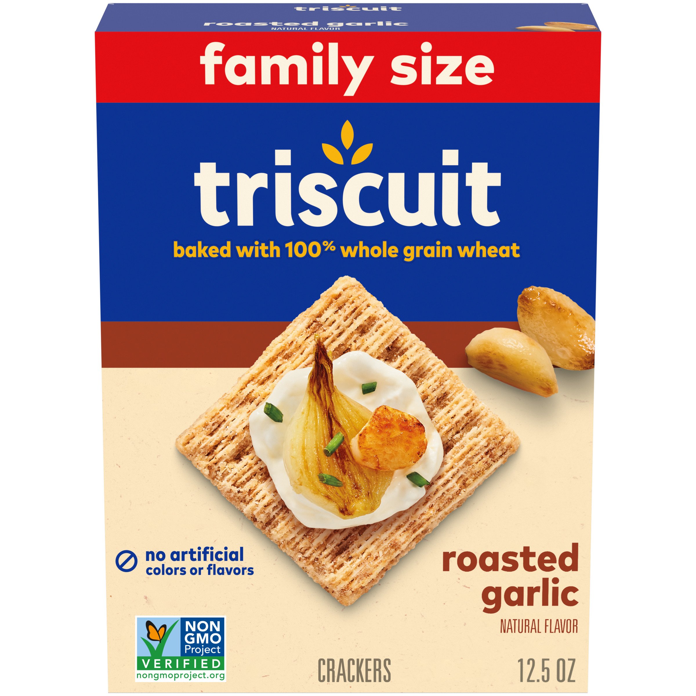 Nabisco Triscuit Roasted Garlic Crackers Family Size Shop Snacks