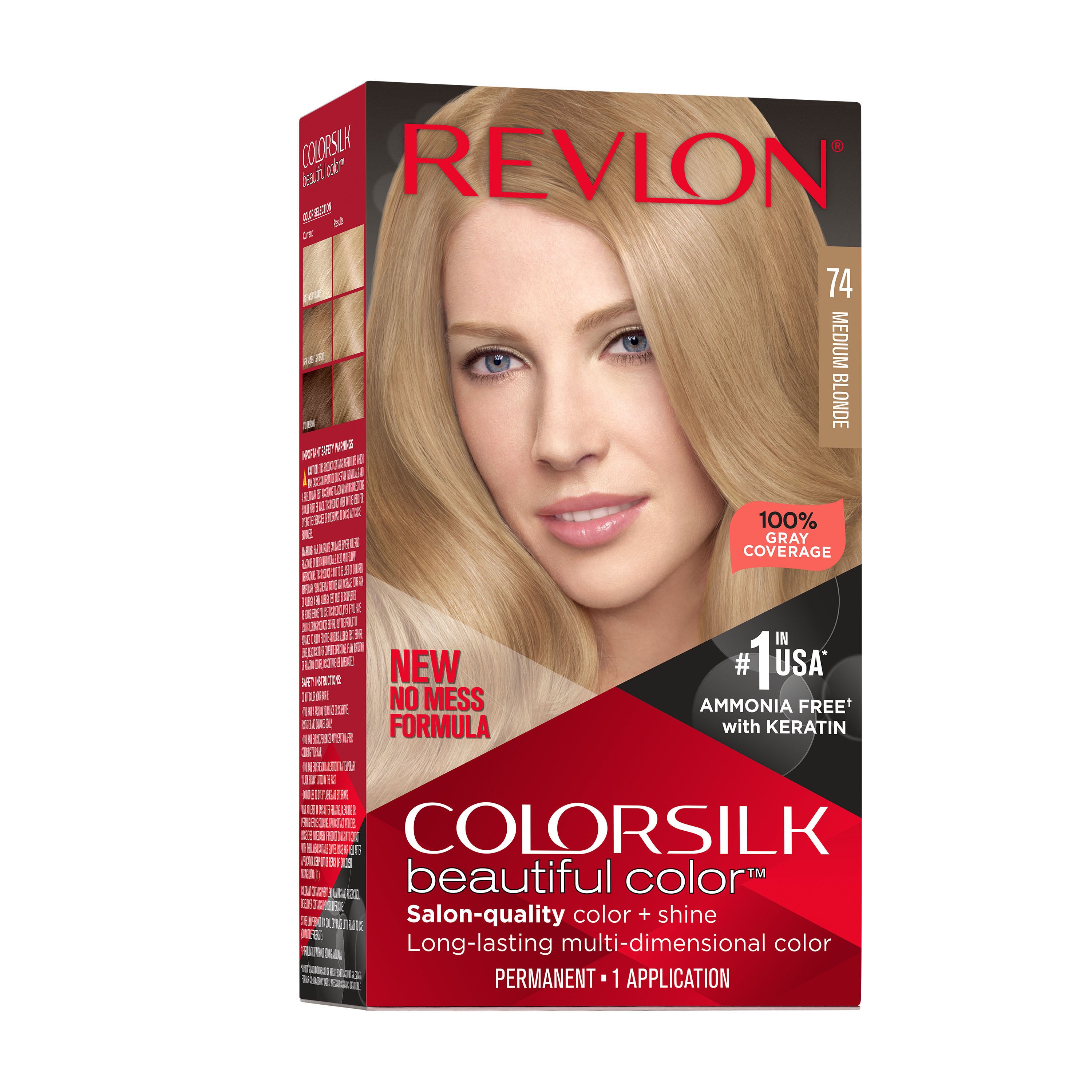 Revlon ColorSilk Hair Color - 074 Medium Blonde - Shop Hair color at H-E-B