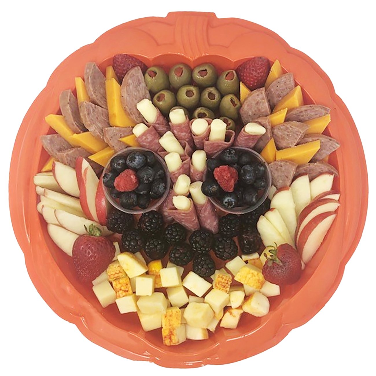 HEB Deli Ghoulish Pumpkin Cheese Board Shop Standard Party Trays at
