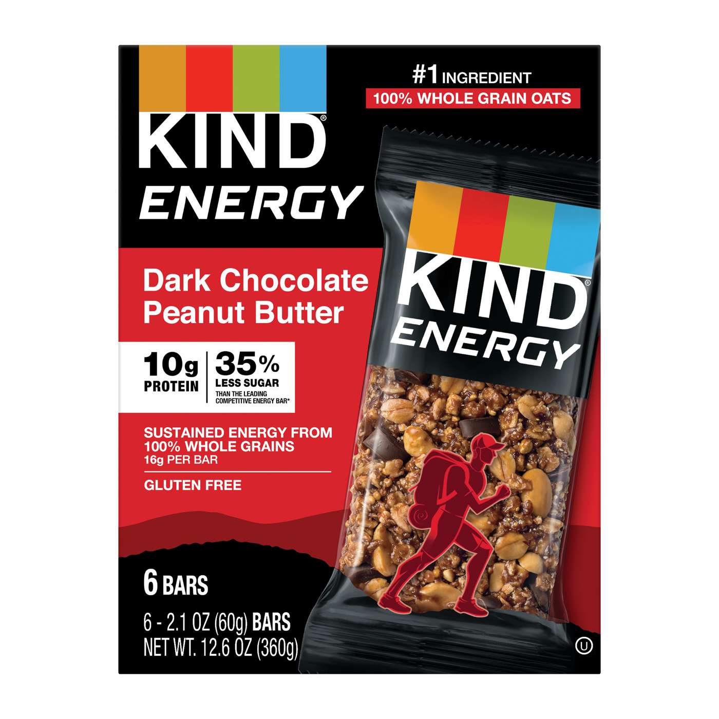 Kind Energy Dark Chocolate Peanut Butter Bars; image 2 of 2