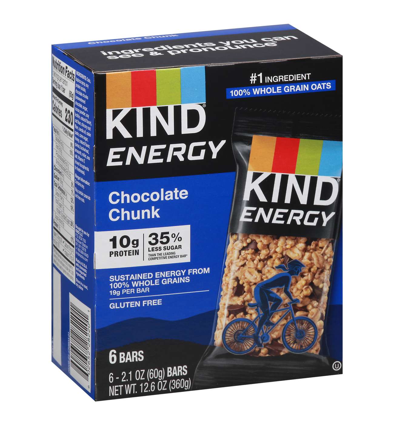 Kind Energy Chocolate Chunk Bars; image 1 of 2