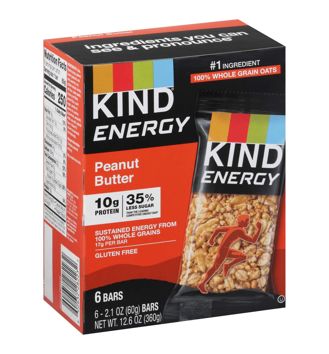 Kind Energy Peanut Butter Bars; image 1 of 2