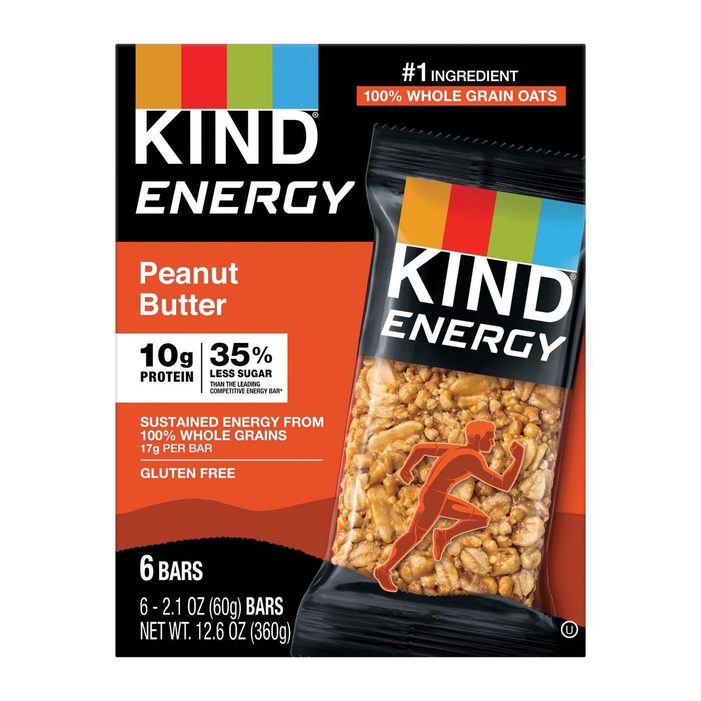 Kind Energy Peanut Butter Bars; image 2 of 2