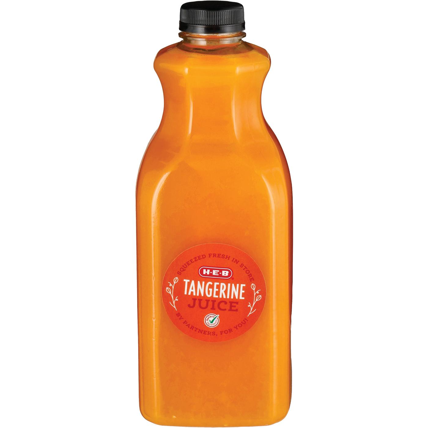 H-E-B Fresh Tangerine Juice; image 1 of 2