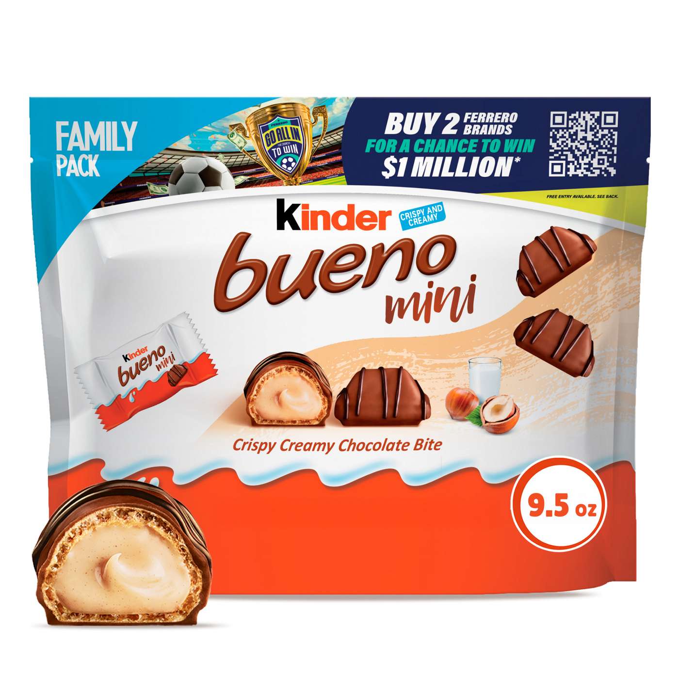 Kinder Bueno Mini Crispy Creamy Chocolate Bites - Family Pack; image 1 of 8