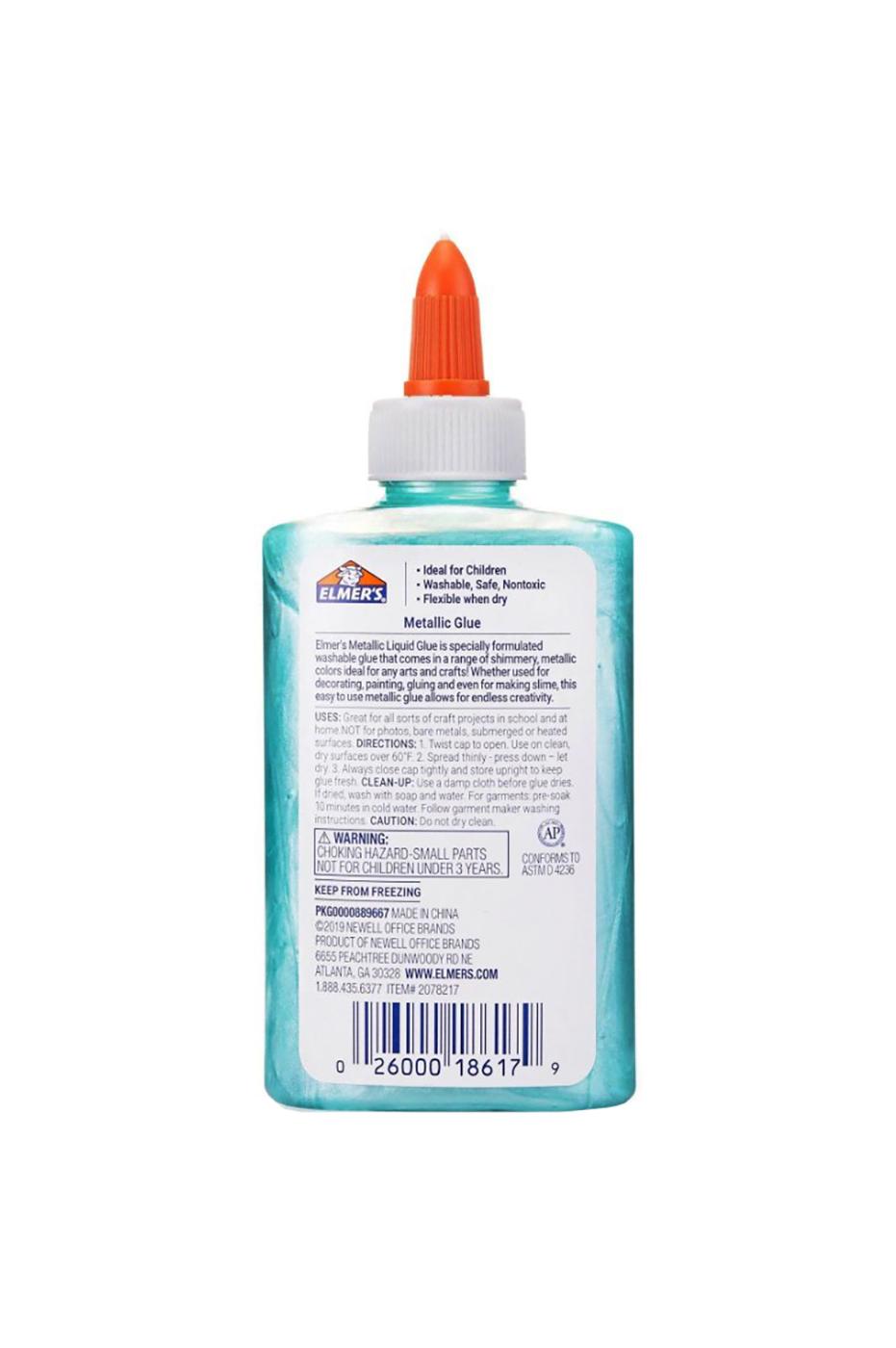 Elmer's Washable Metallic Glue - Teal; image 2 of 2