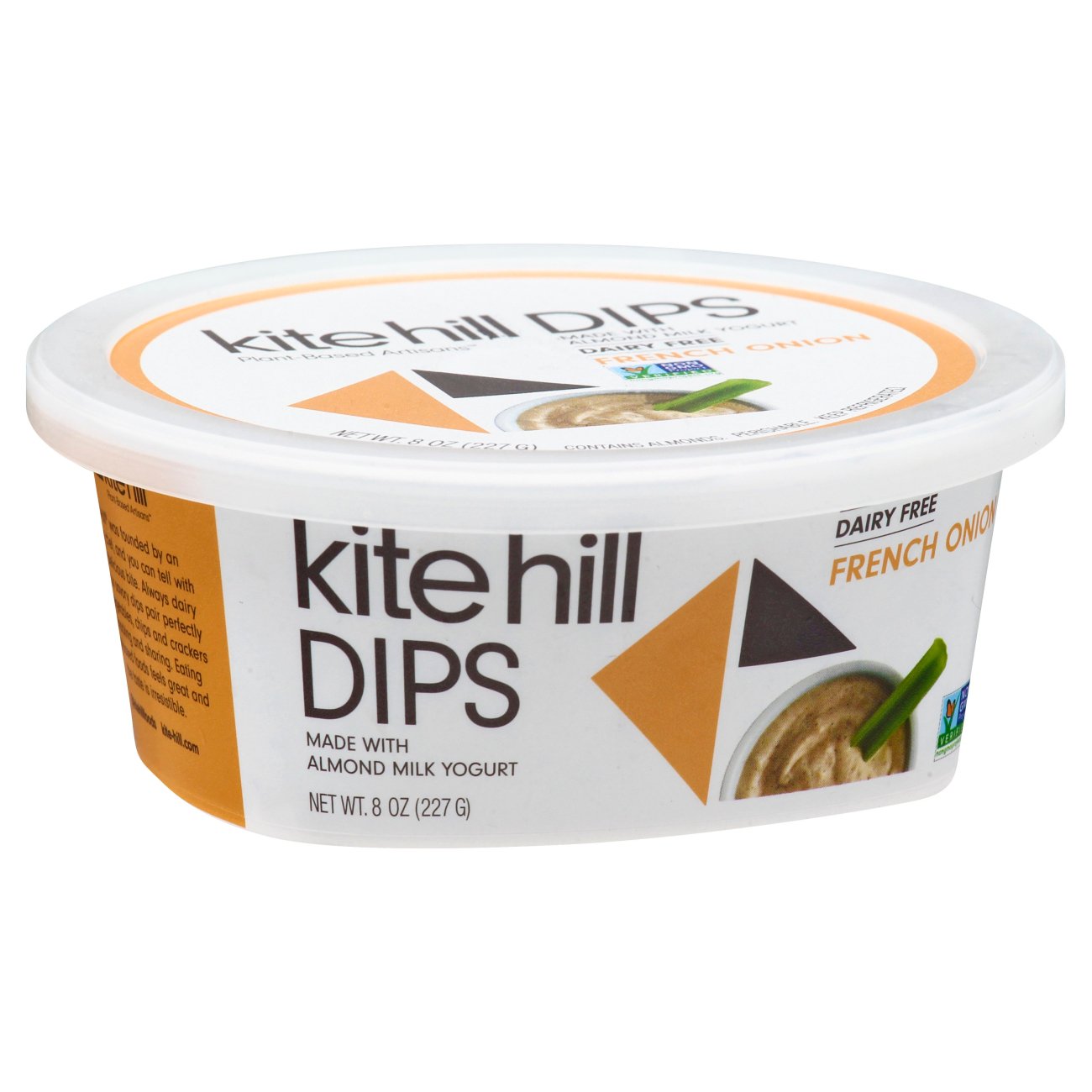 Kite Hill Dairy Free Almond Milk Yogurt French Onion Dip, 8 oz