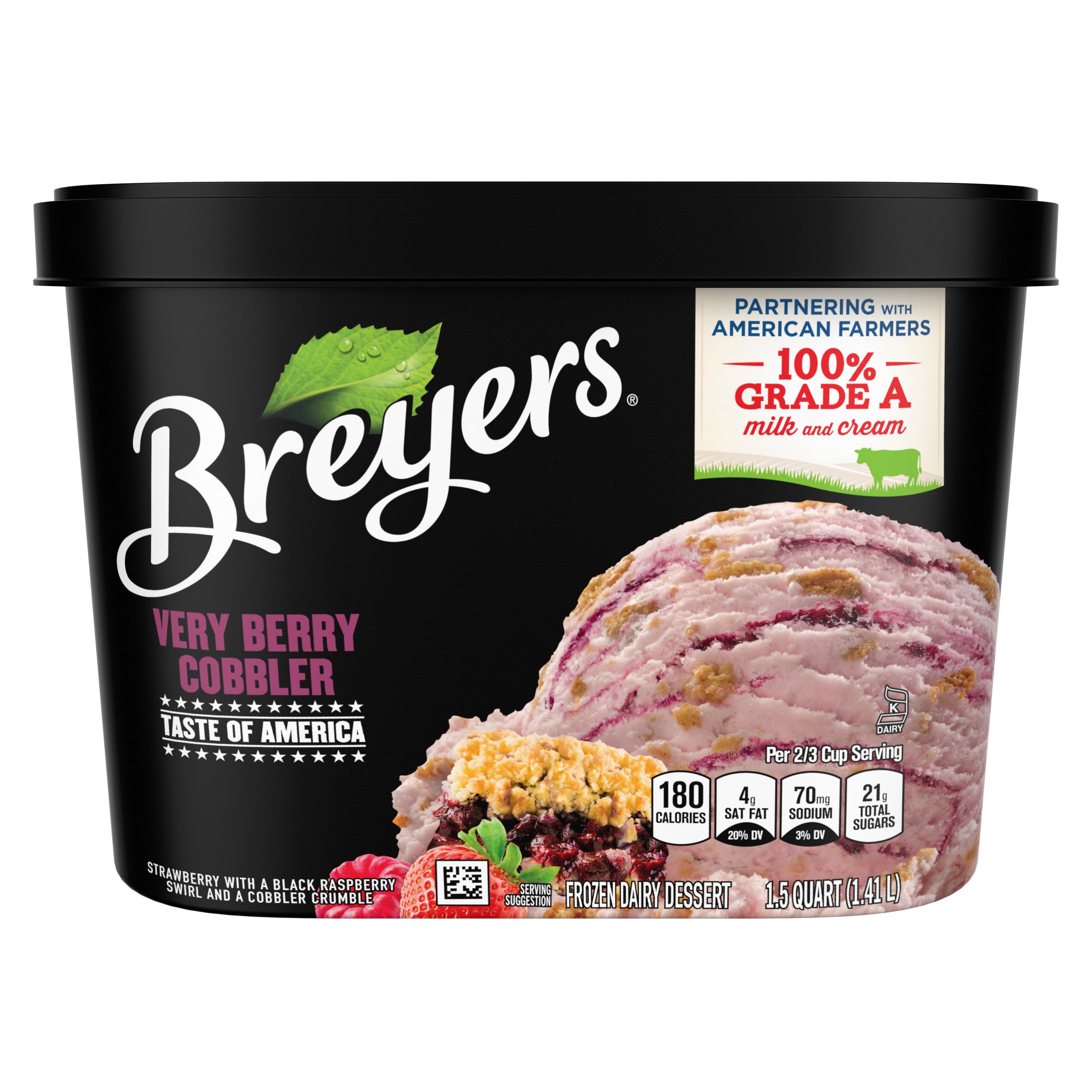 Breyers Very Berry Cobbler Ice Cream Shop Ice cream at HEB