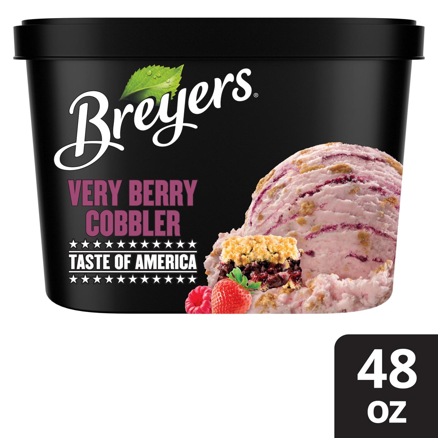 Breyers Very Berry Cobbler Ice Cream; image 2 of 2