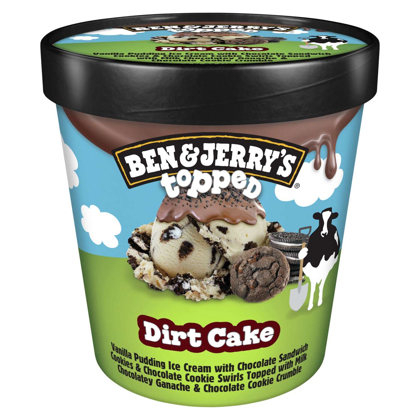 Ben & Jerry's Topped Dirt Cake Ice Cream; image 1 of 6