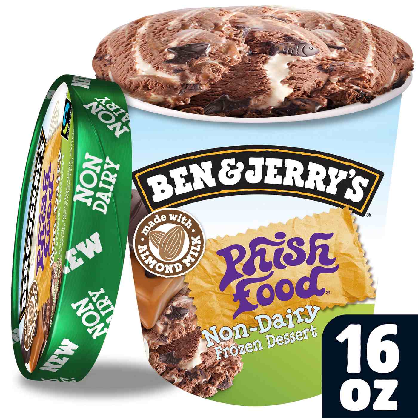 Ben & Jerry's Non-Dairy Phish Food Frozen Dessert; image 2 of 3