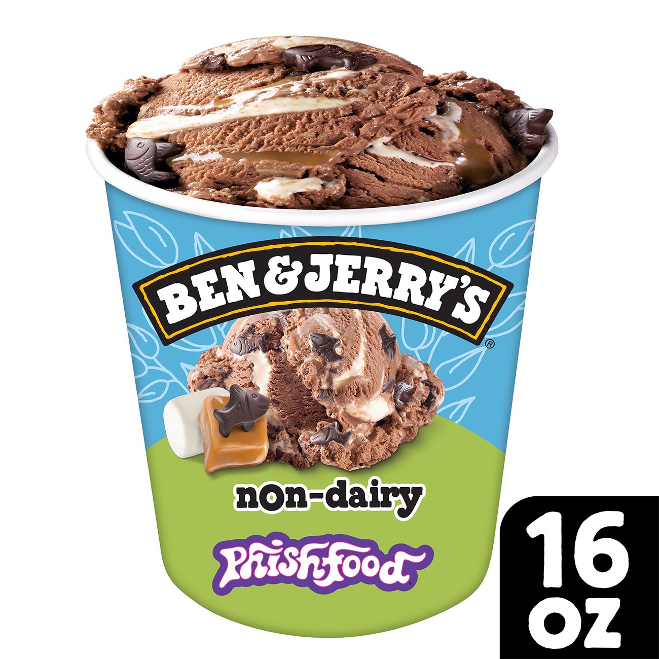 Ben & Jerry's Non Dairy Phish Food Frozen Dessert - Shop Ice cream