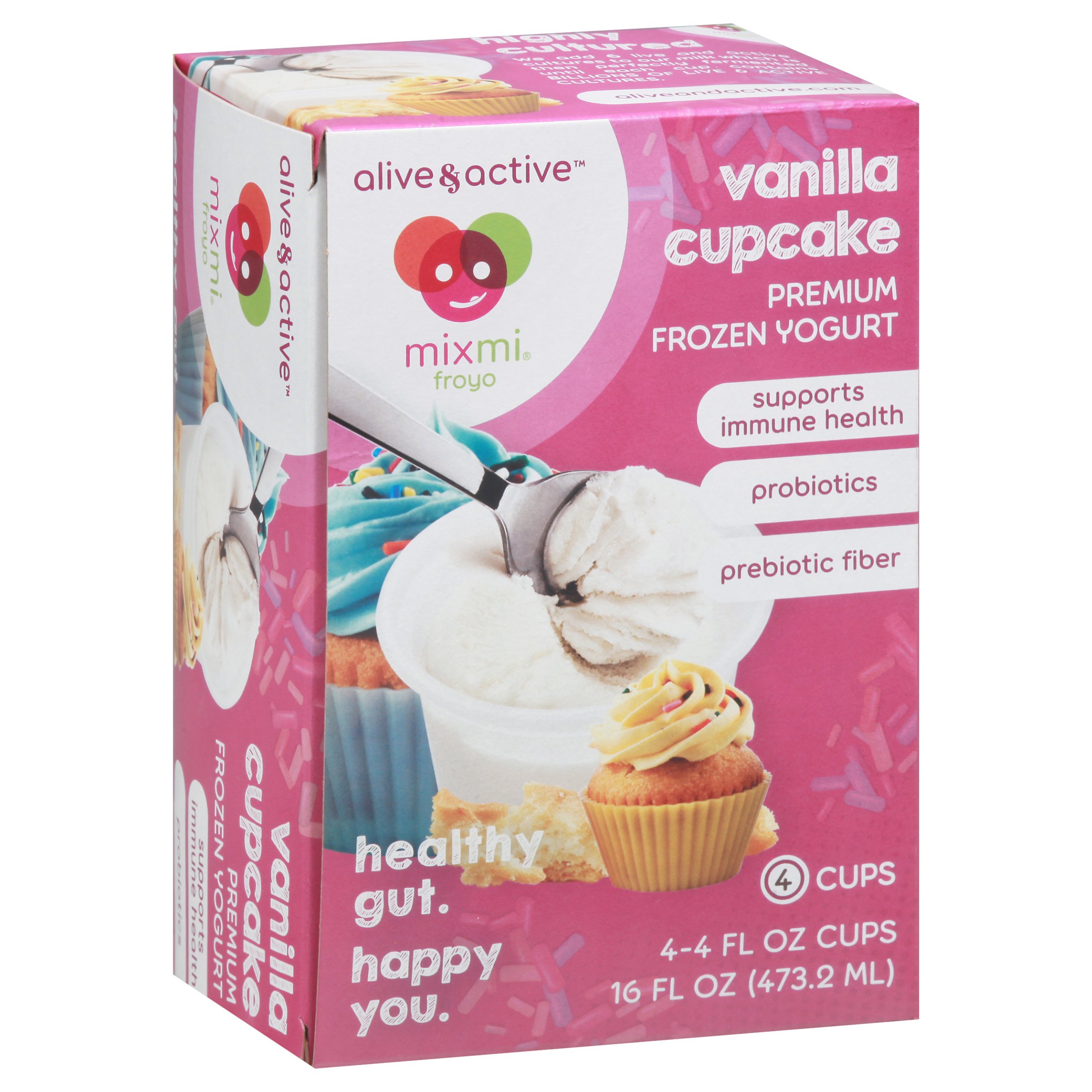 Mixmi Vanilla Cupcake Frozen Yogurt Cups Shop Ice Cream & Treats at HEB