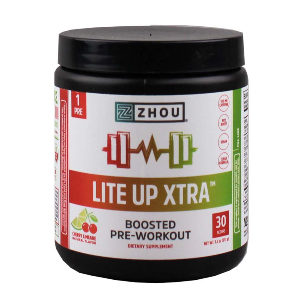 Zhou Nutrition Lite Up Xtra Boosted PreWorkout Cherry Limeade Shop