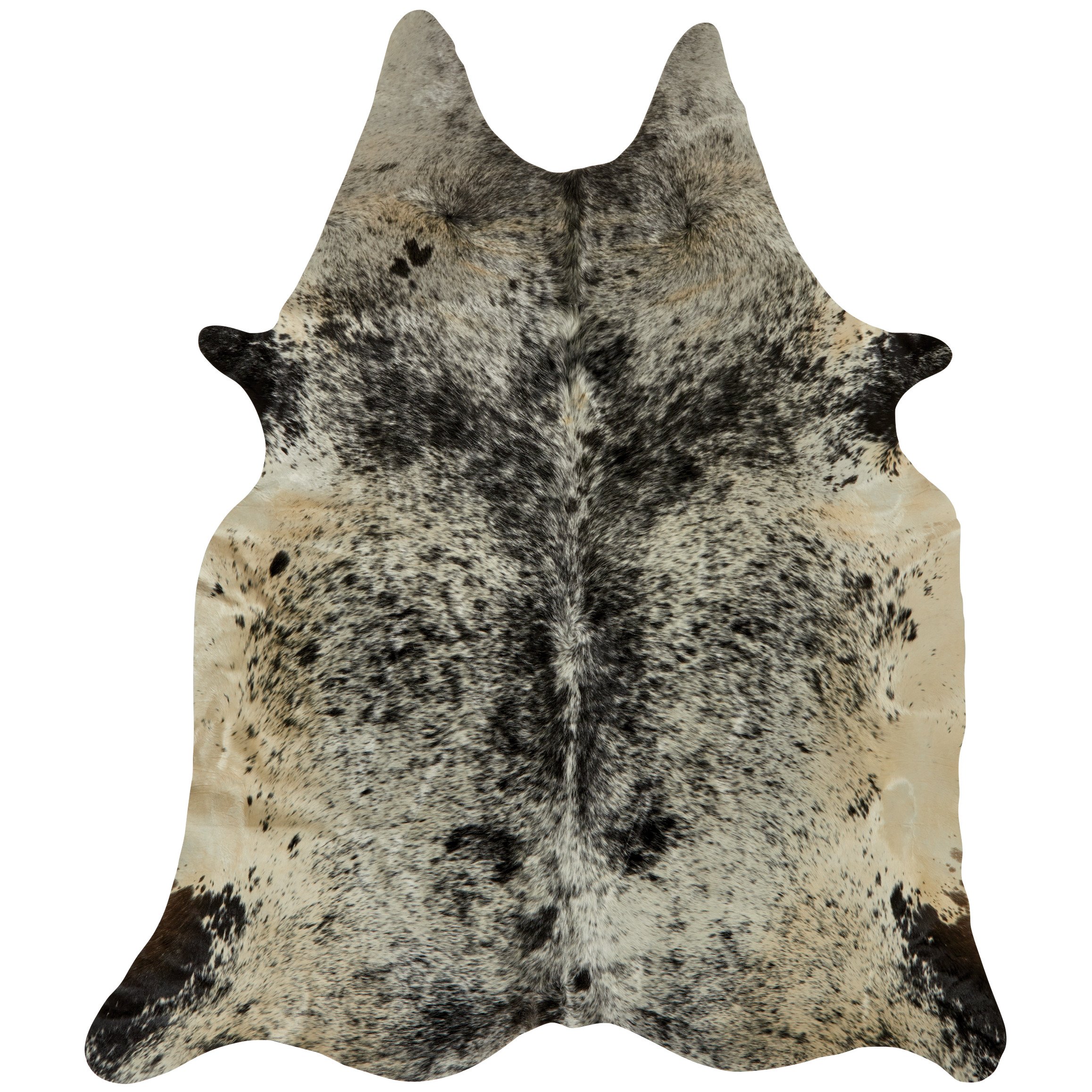 Texas Proud Cowhide Area Rug White & Black Shop Rugs & Mats at HEB