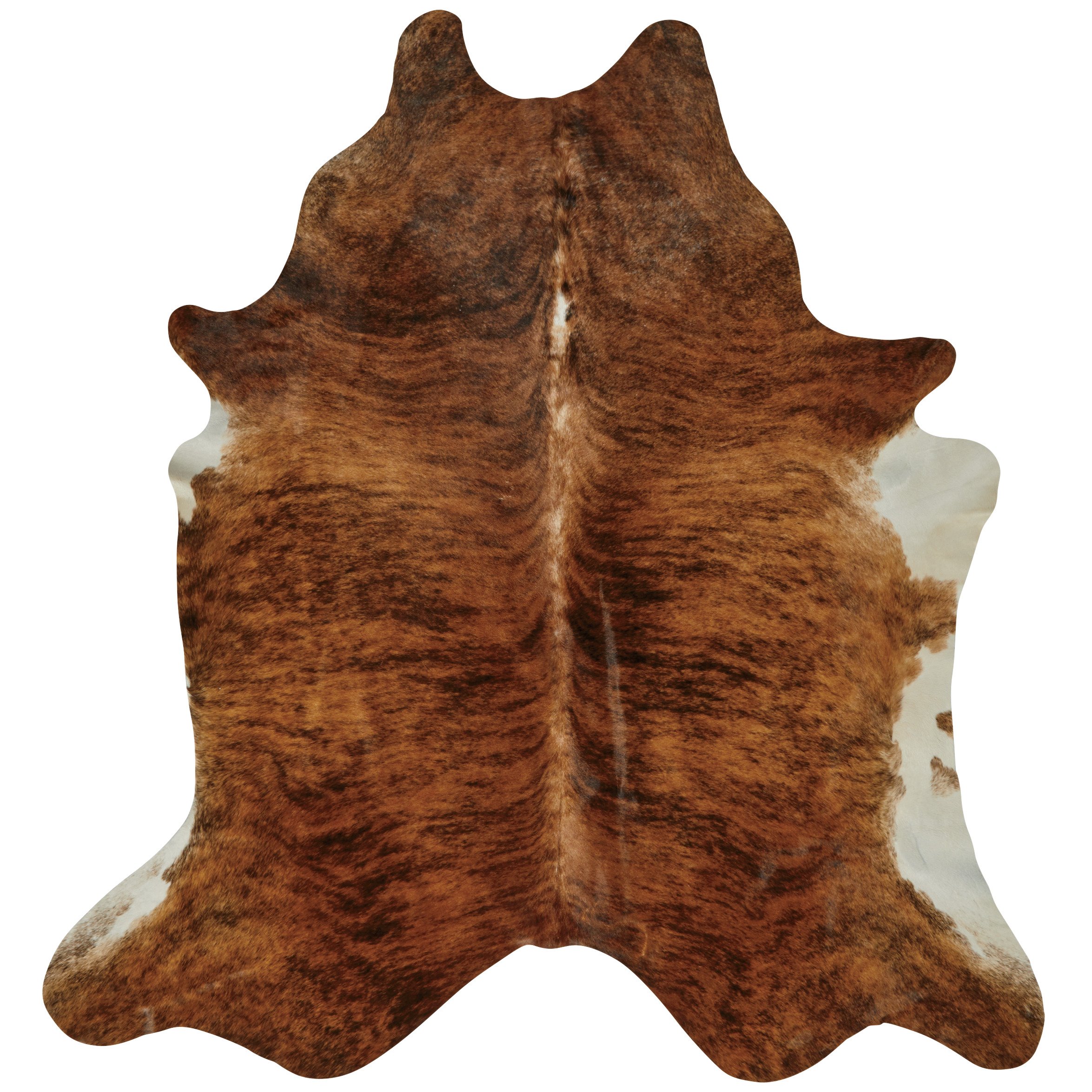 Texas Proud Cowhide Area Rug Brindle Brown Shop Rugs & Mats at HEB