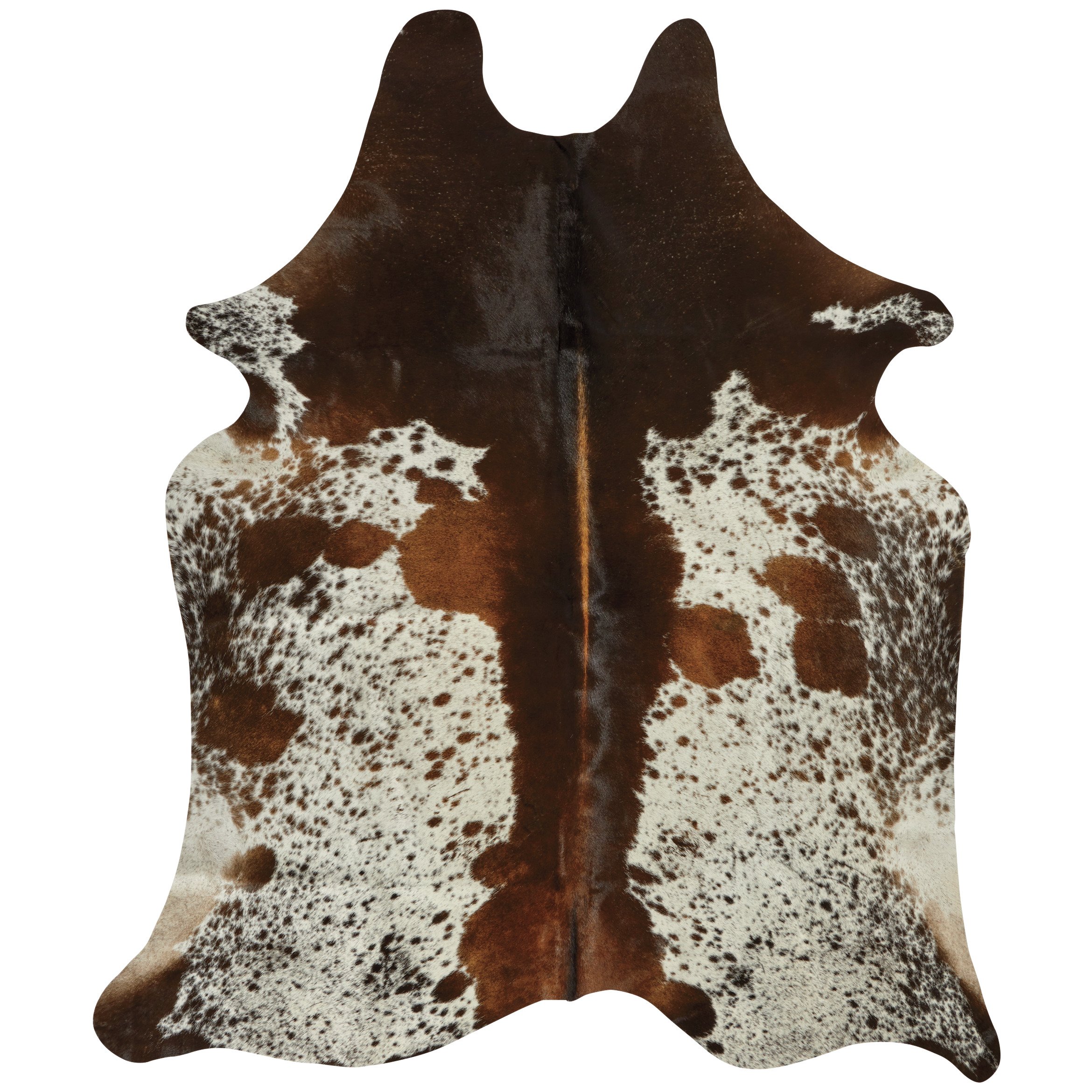 Texas Proud Cowhide Area Rug Brown & White Shop Rugs & mats at HEB