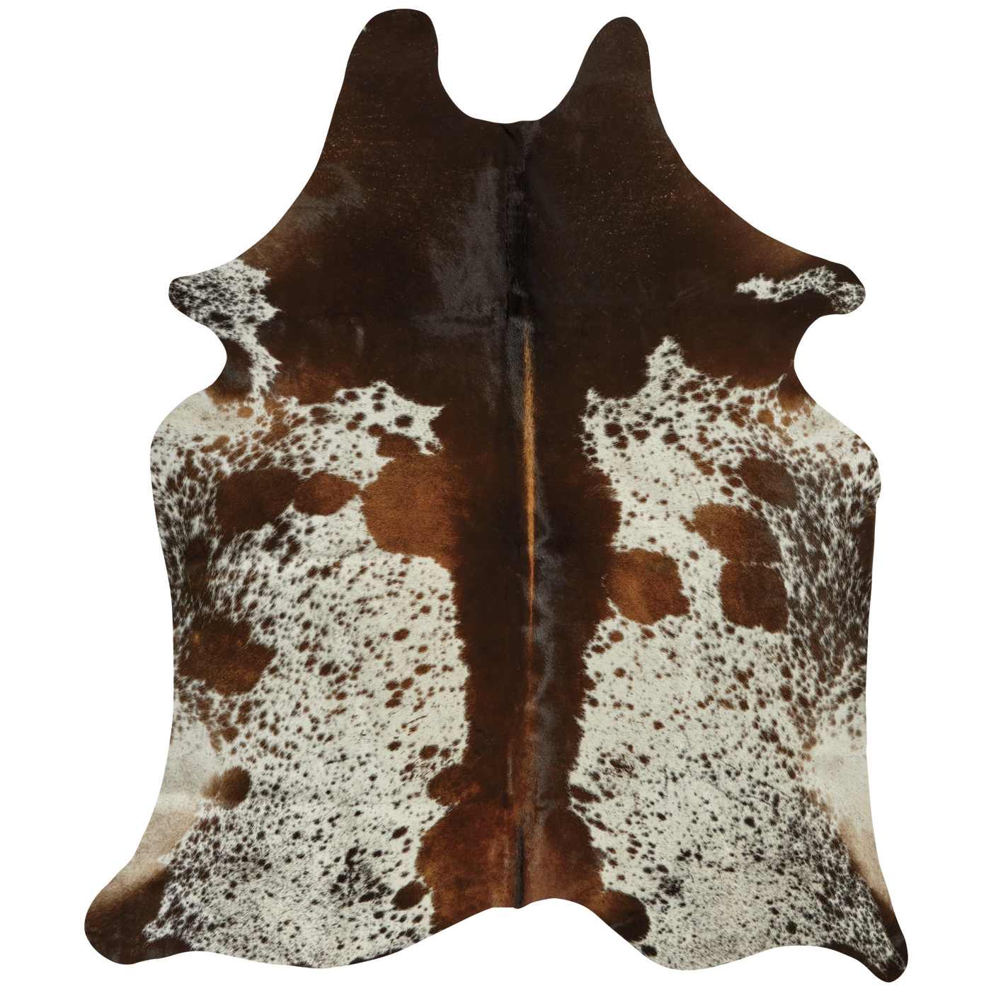 Texas Proud Cowhide Area Rug - Brown & White; image 1 of 2