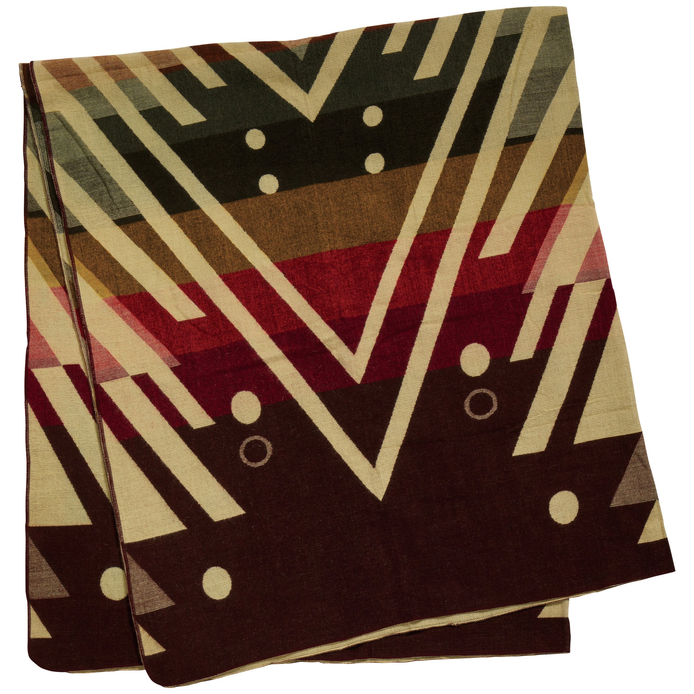 Texas Proud Alpaca & Wool Decorative Saddle Blanket Throw Brown