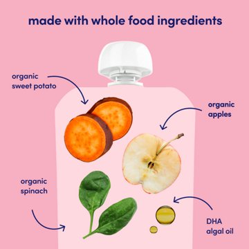 Cerebelly Organic Baby Puree Pouch - Spinach Apple Sweet Potato