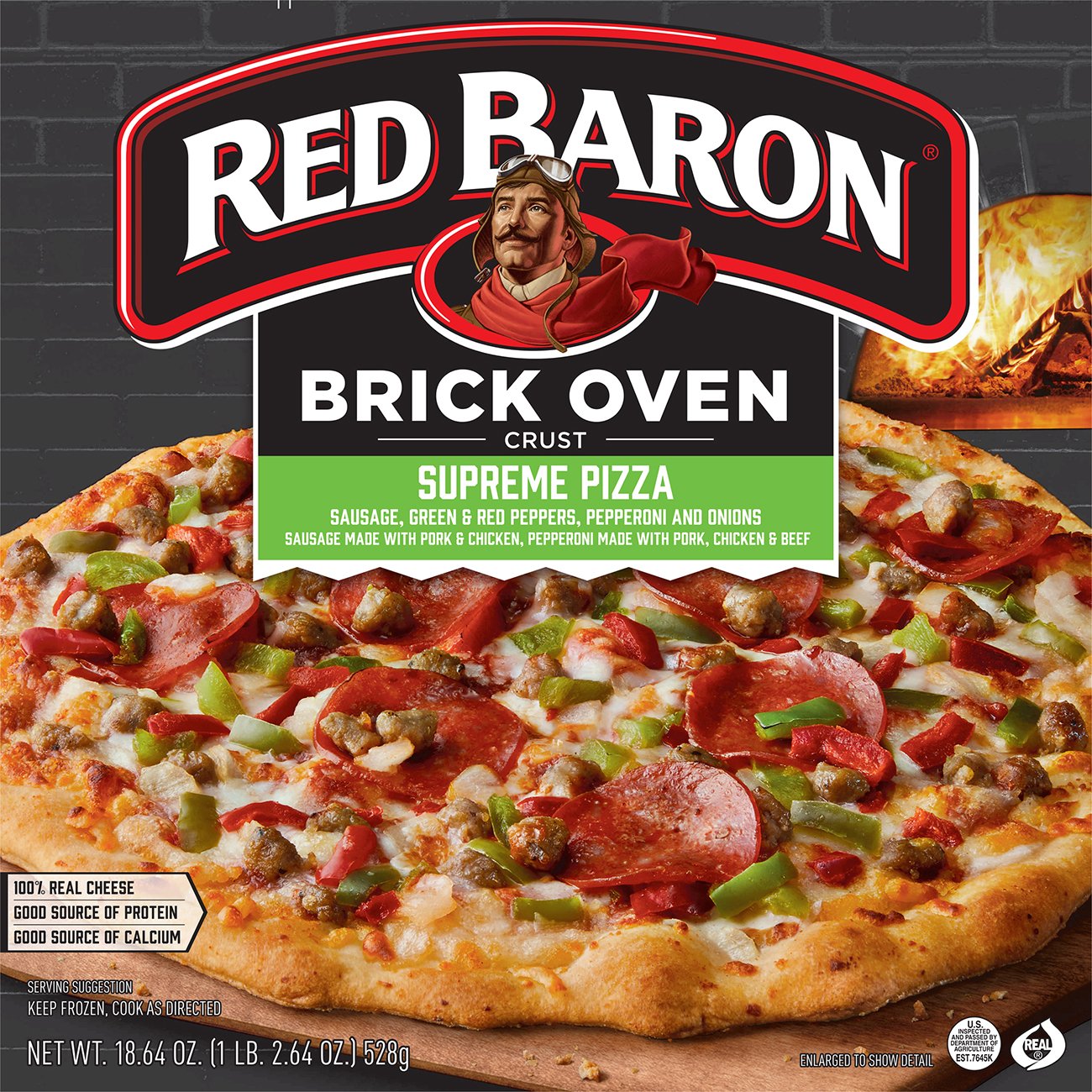 Red Baron® Brick Oven Crust Cheese Trio Pizza 17.82 oz.