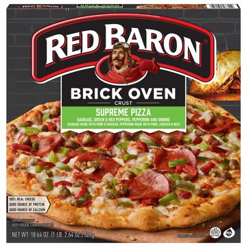 Red Baron Supreme Brick Oven Crust Frozen Pizza, 18.64 oz