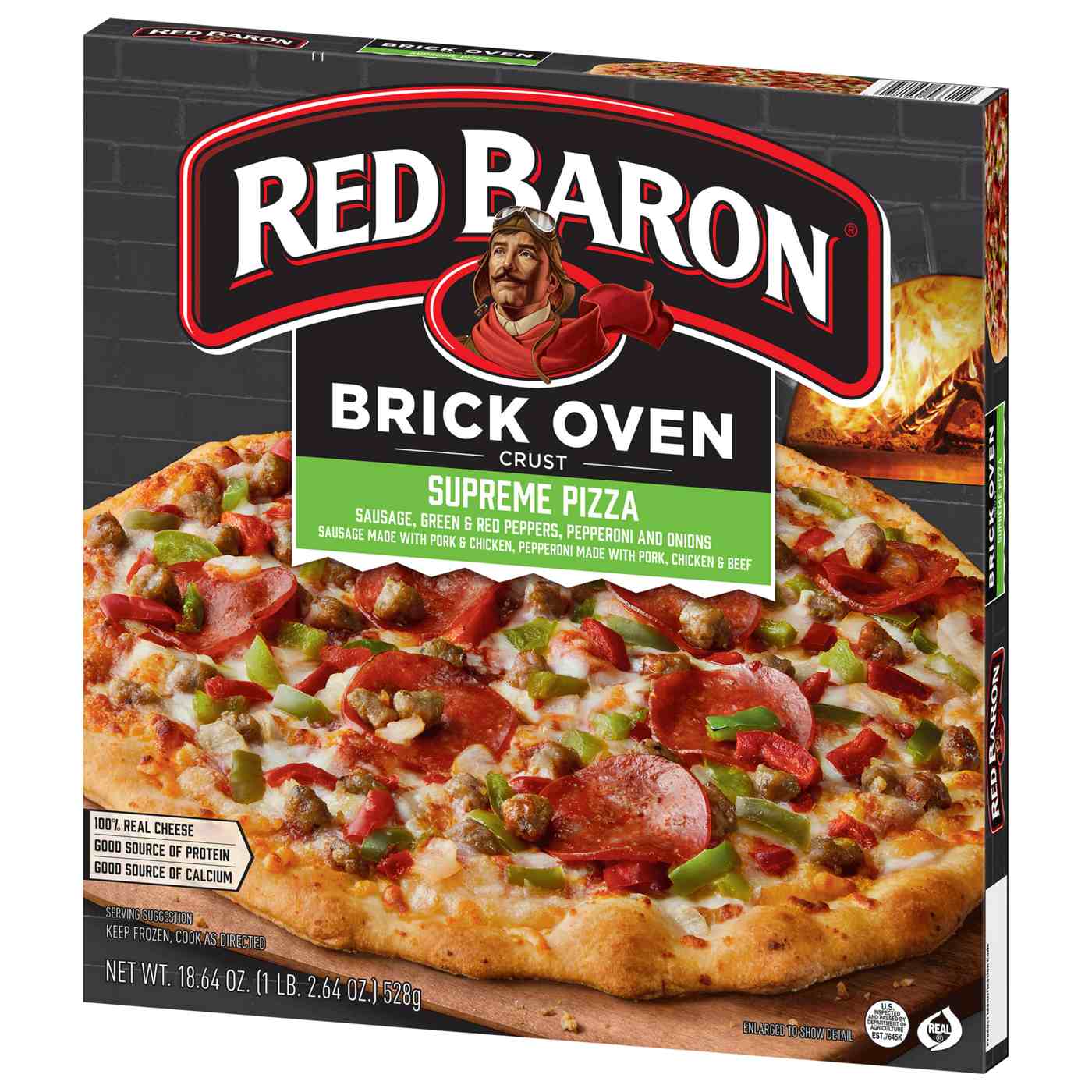Red Baron Supreme Brick Oven Crust Frozen Pizza; image 8 of 10
