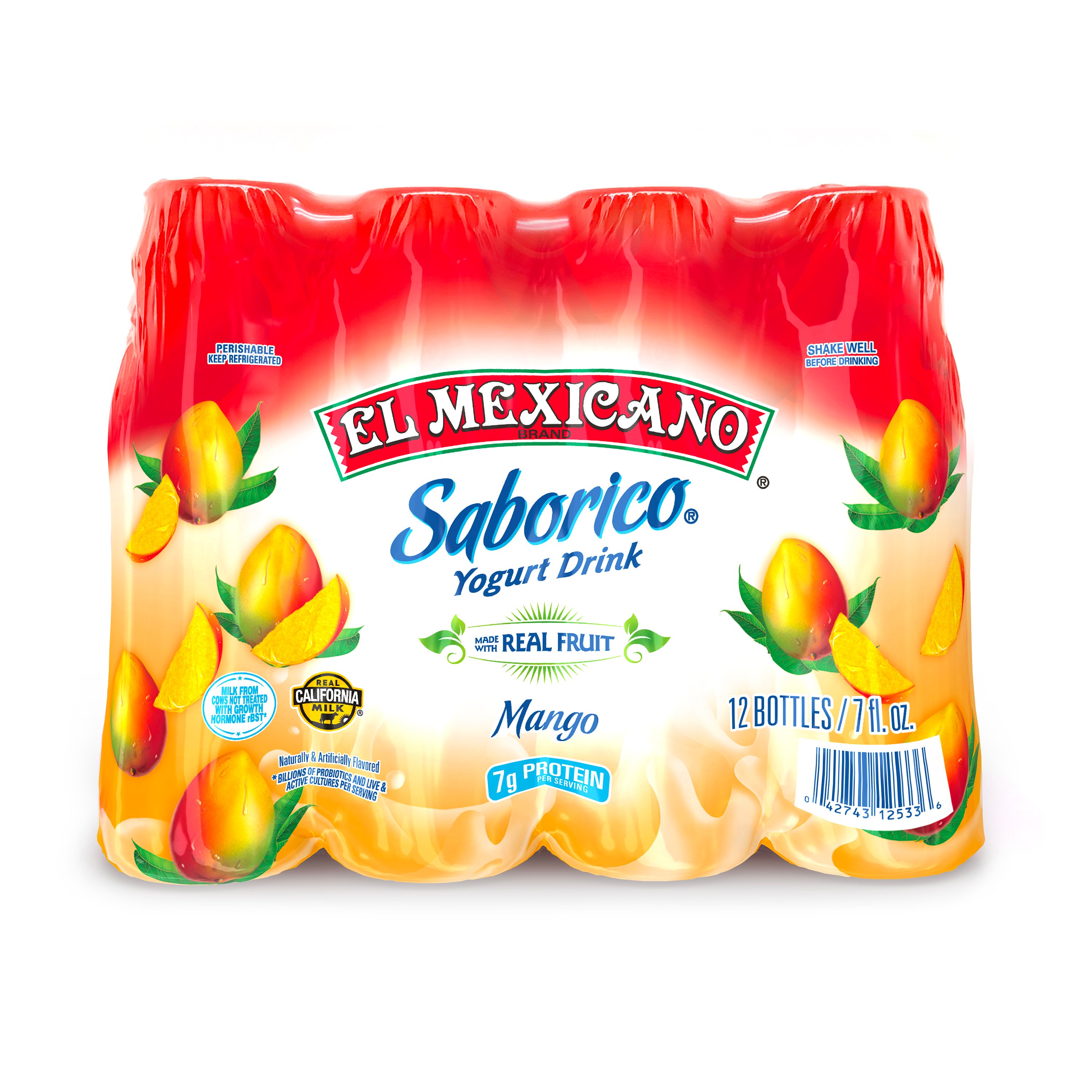 El Mexicano Mango Yogurt Drink 7 oz Bottles - Shop Yogurt at H-E-B