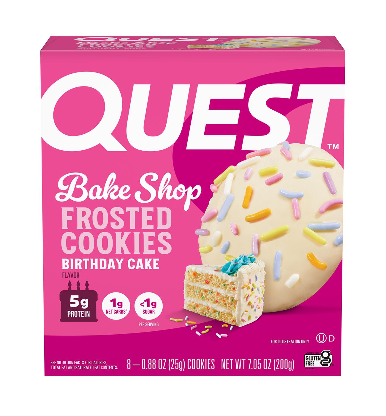 Quest 5g Protein Frosted Cookies - Birthday Cake; image 1 of 2