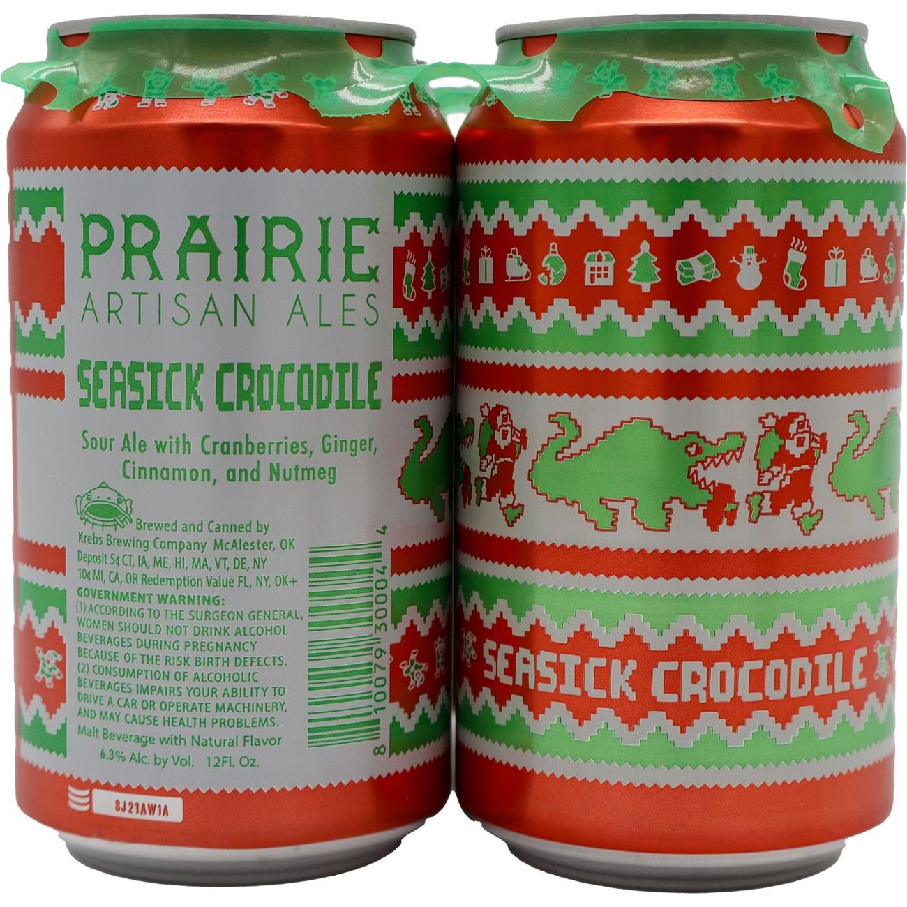 Prairie Artisan Ales Seasonal Sour Ale - Seasick Crocodile  4 pk Cans, 12 oz