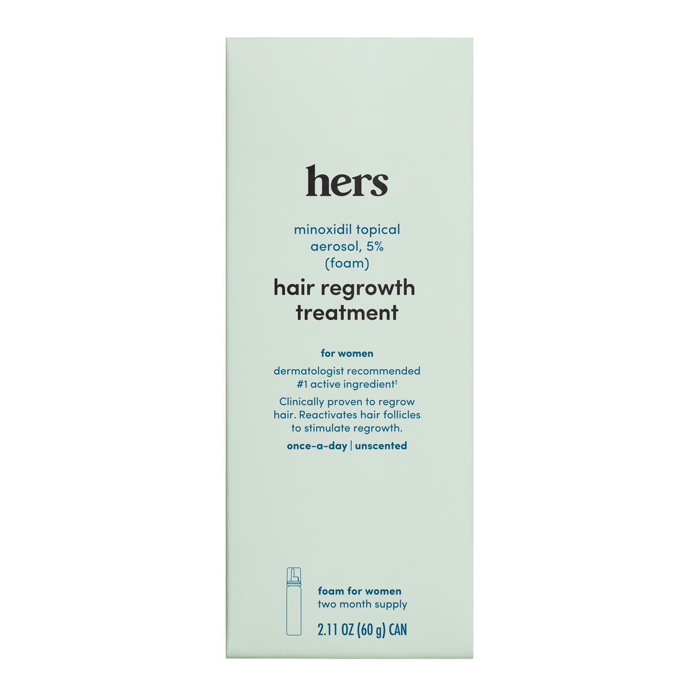 Hers Minoxidil Topical Hair Regrowth Foam Treatment; image 1 of 2