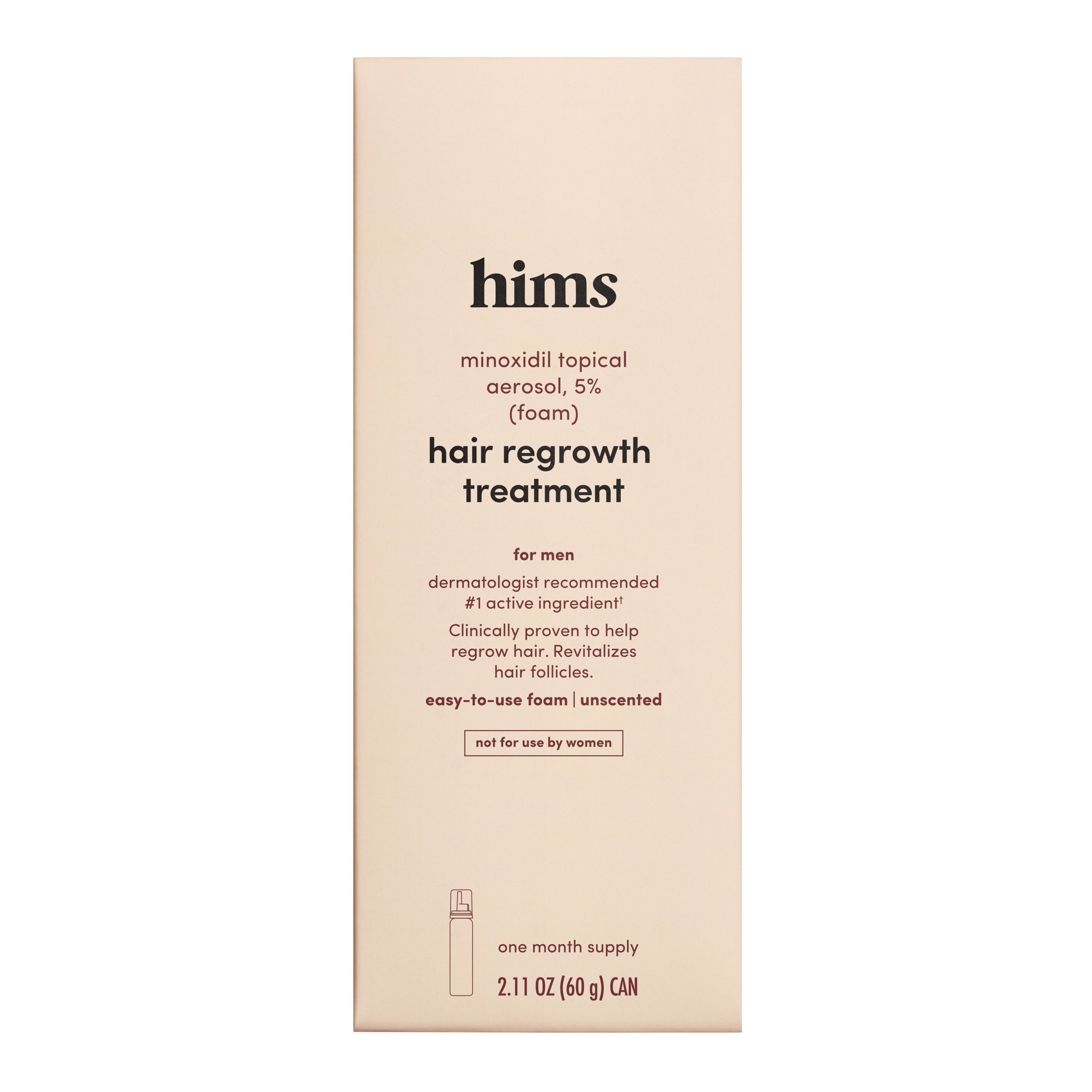 Hims Minoxidil Topical Hair Regrowth Foam Treatment Shop Medicines