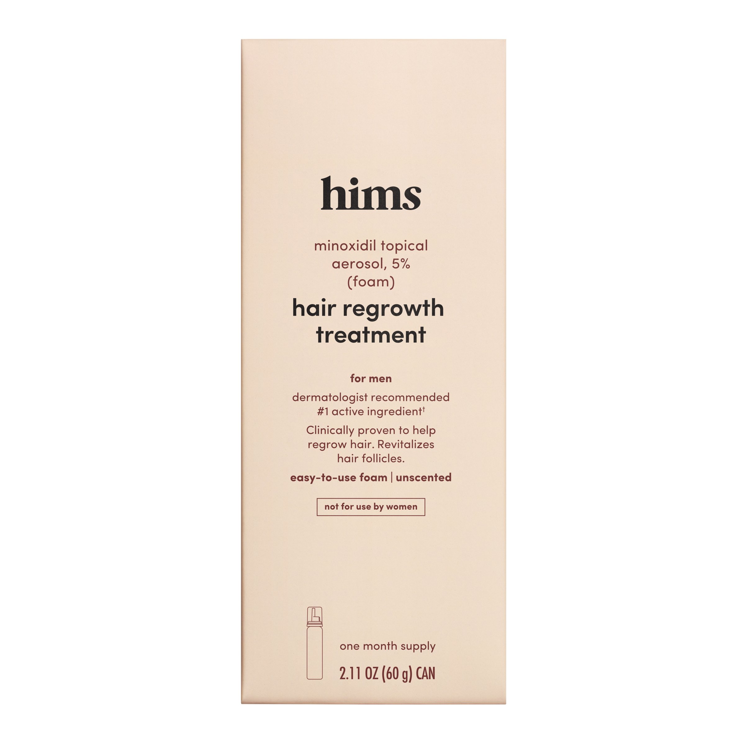 Hims Minoxidil Topical Hair Regrowth Foam Treatment - Shop Skin & Scalp ...