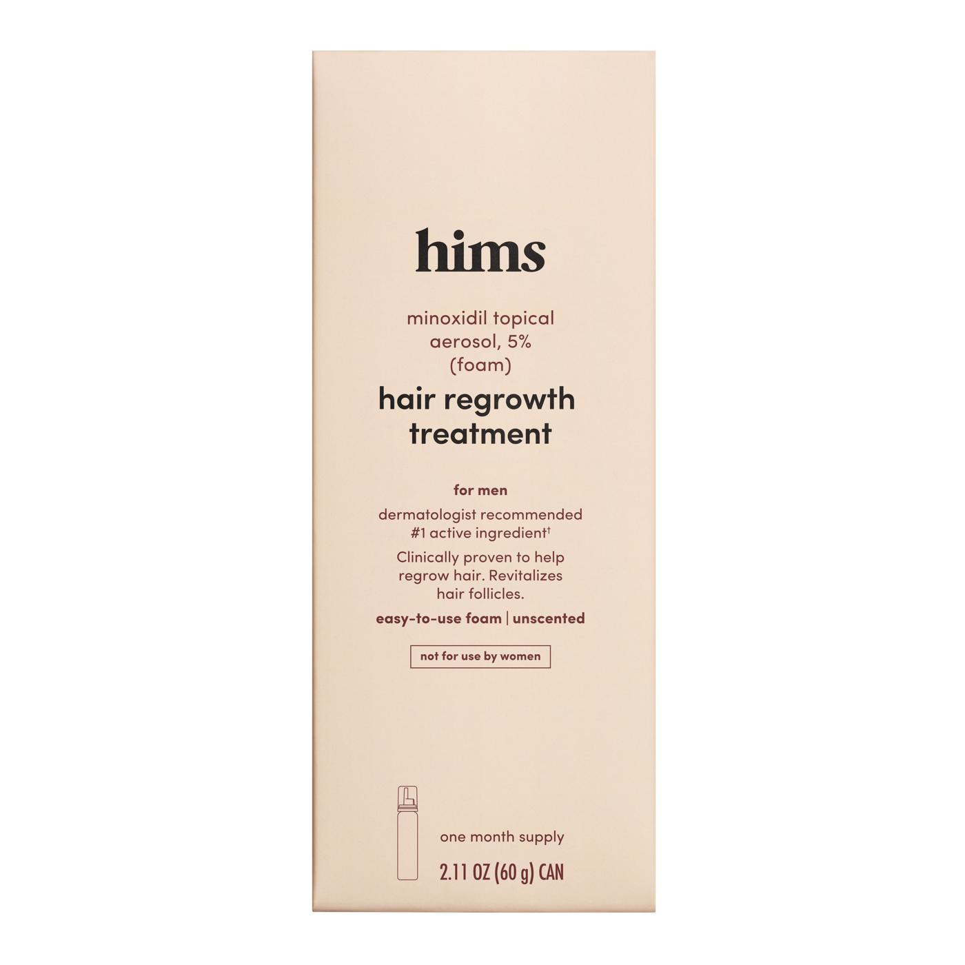 Hims Minoxidil Topical Hair Regrowth Foam Treatment - Shop Skin & scalp ...