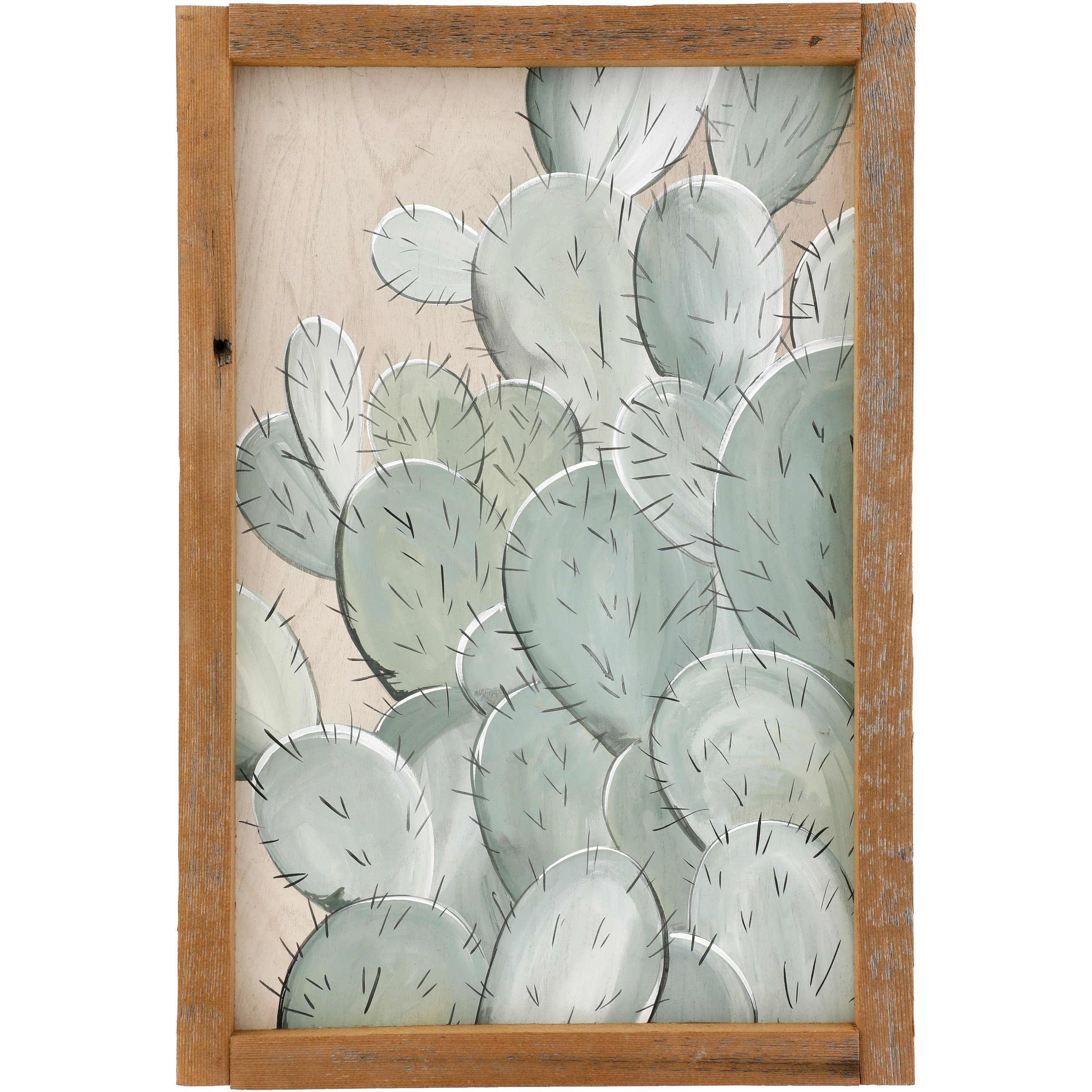 Texas Proud Small Framed Cactus Wall Art Shop Seasonal Decor at HEB