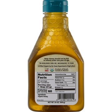 Burleson's Organic Raw Honey, 24 oz