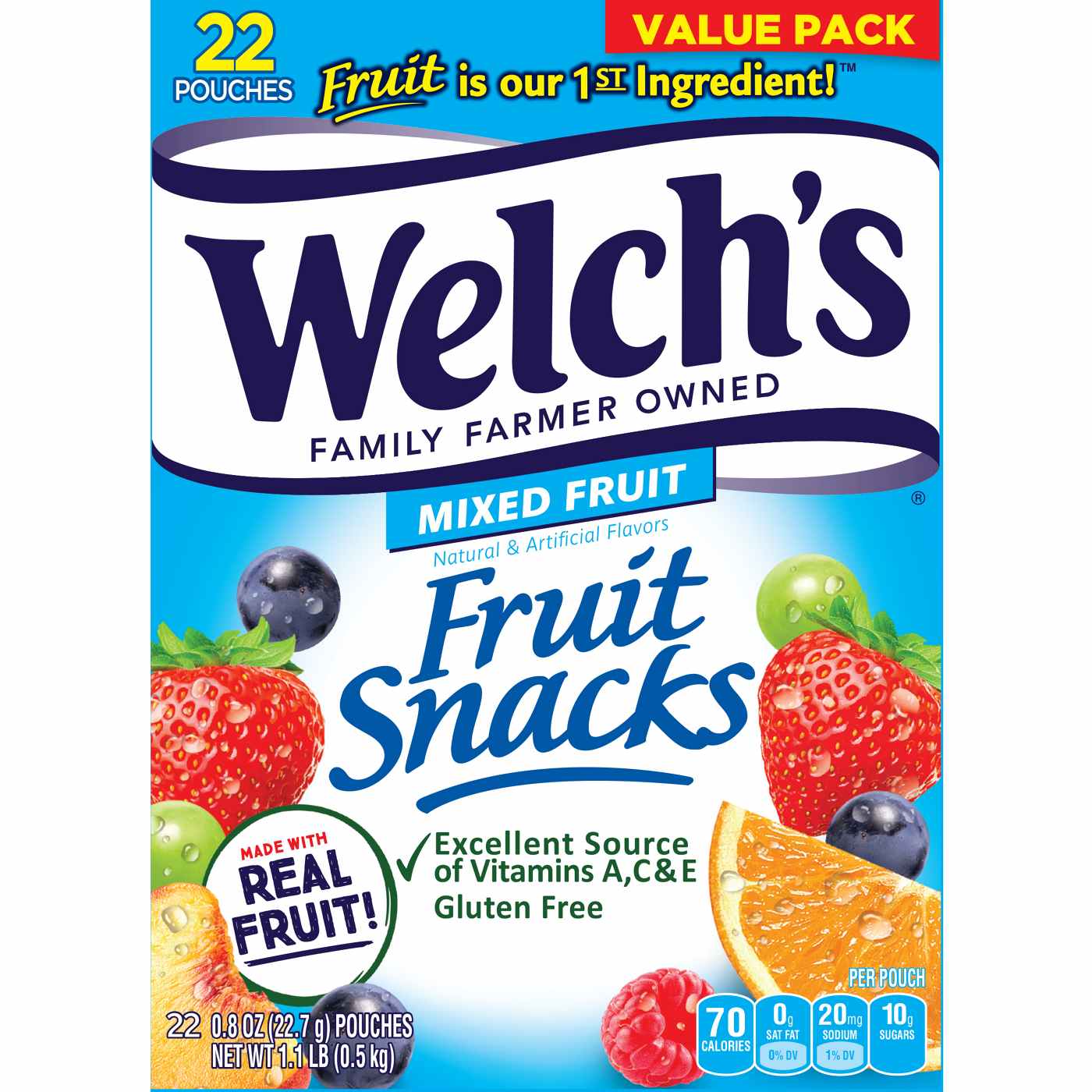 Welch's Mixed Fruit Snacks; image 1 of 3