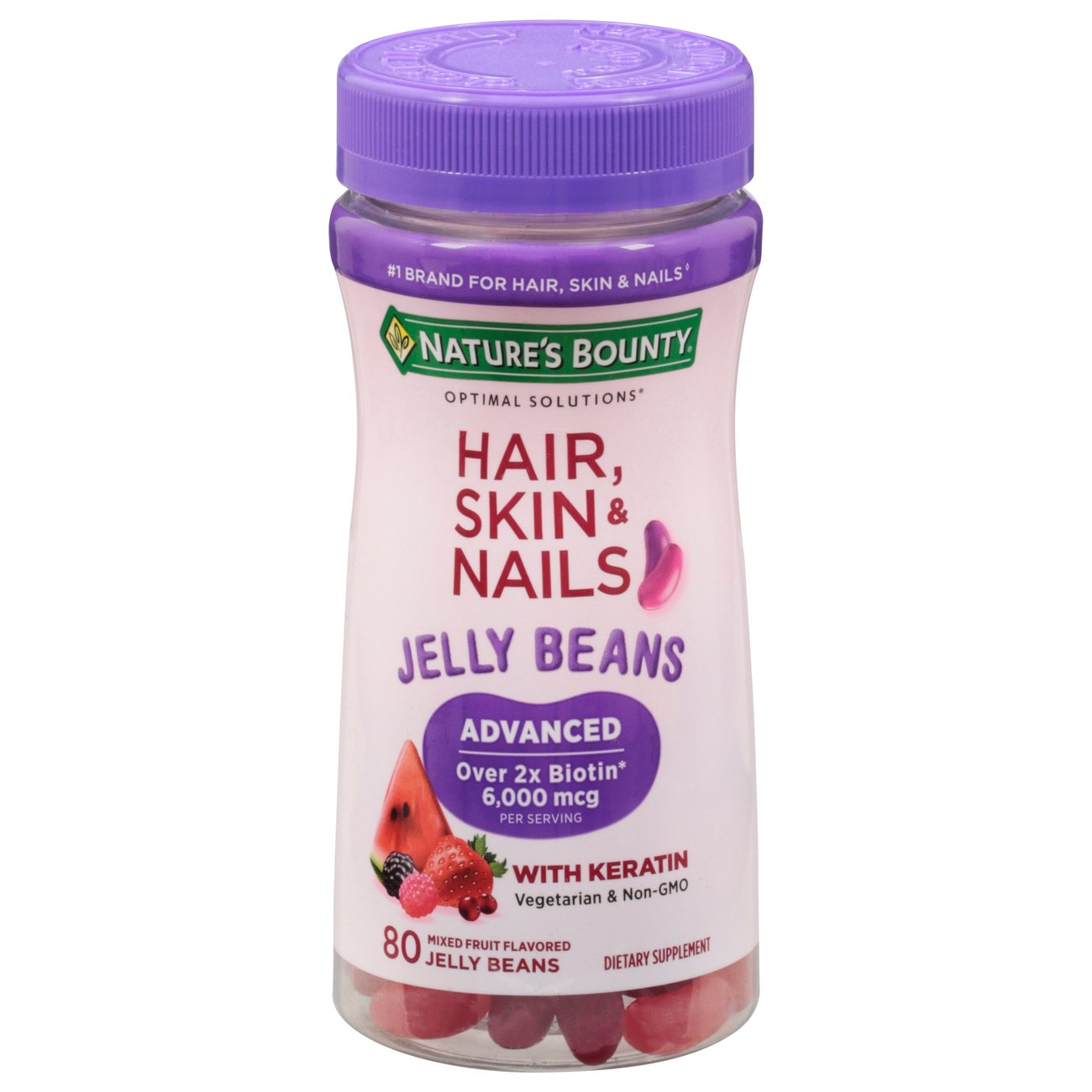 Nature's Bounty Advanced Hair, Skin & Nails Mixed Fruit Jelly Beans