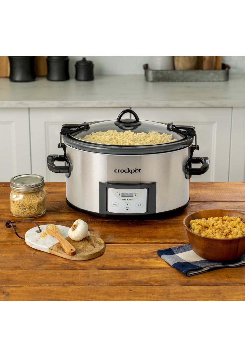 Crock Pot Cook & Carry Stainless Steel Programmable Slow Cooker