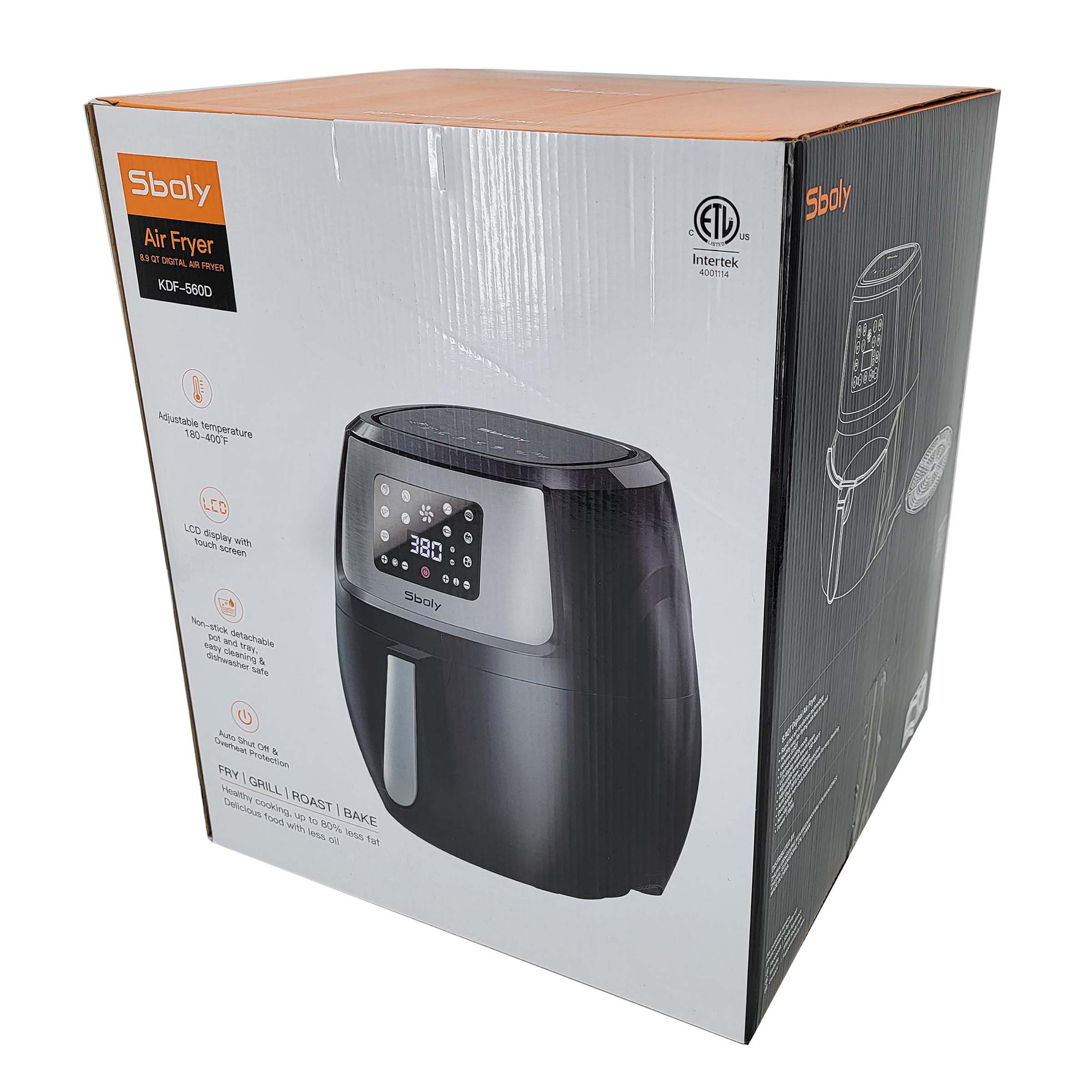 Sboly Large Air Fryer XL 1800W 6QT Oven Digital Screen Hot Air