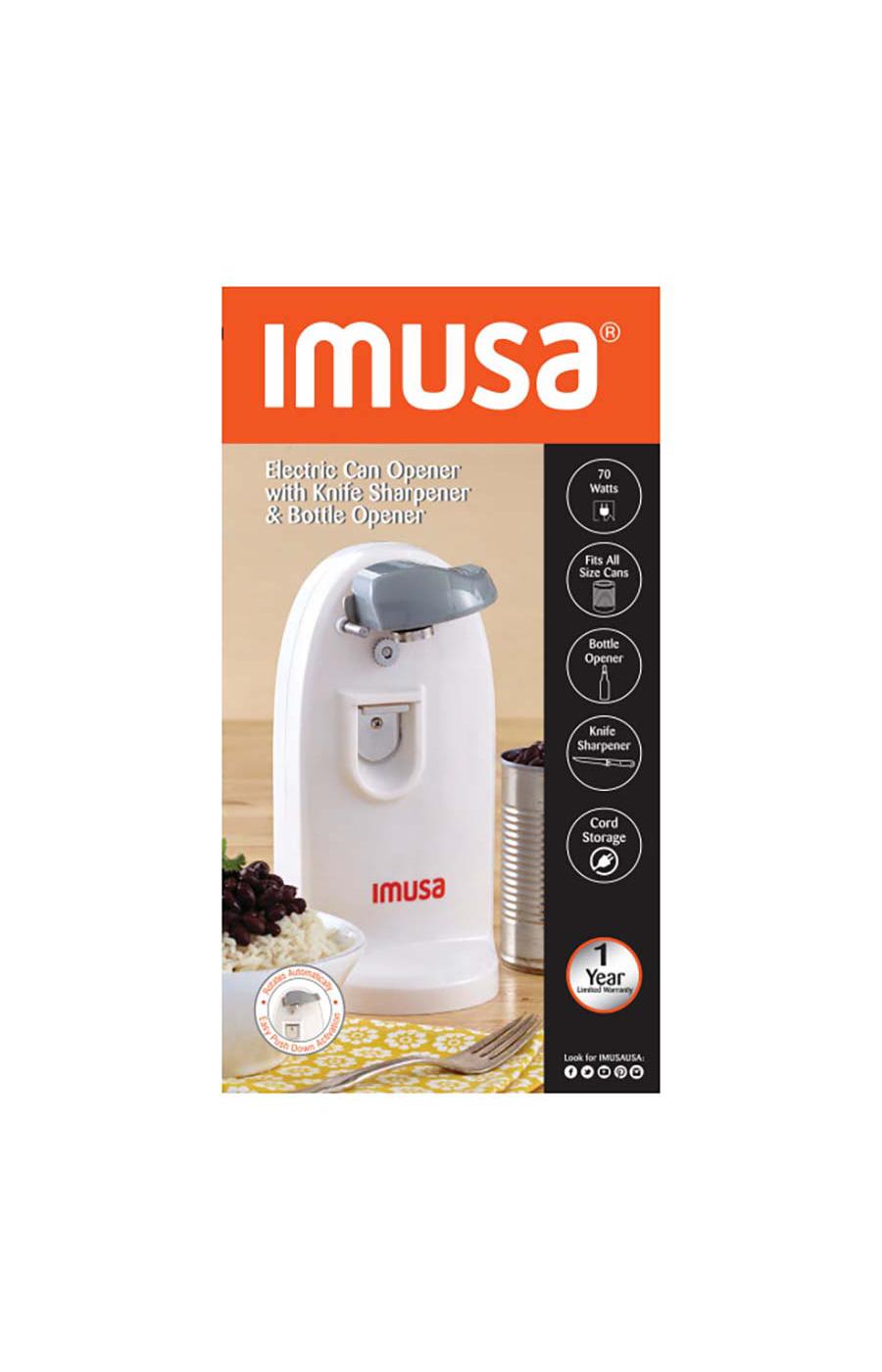 IMUSA IMUSA Electric 3-in-1 Electric Can Opener 70 Watts, White