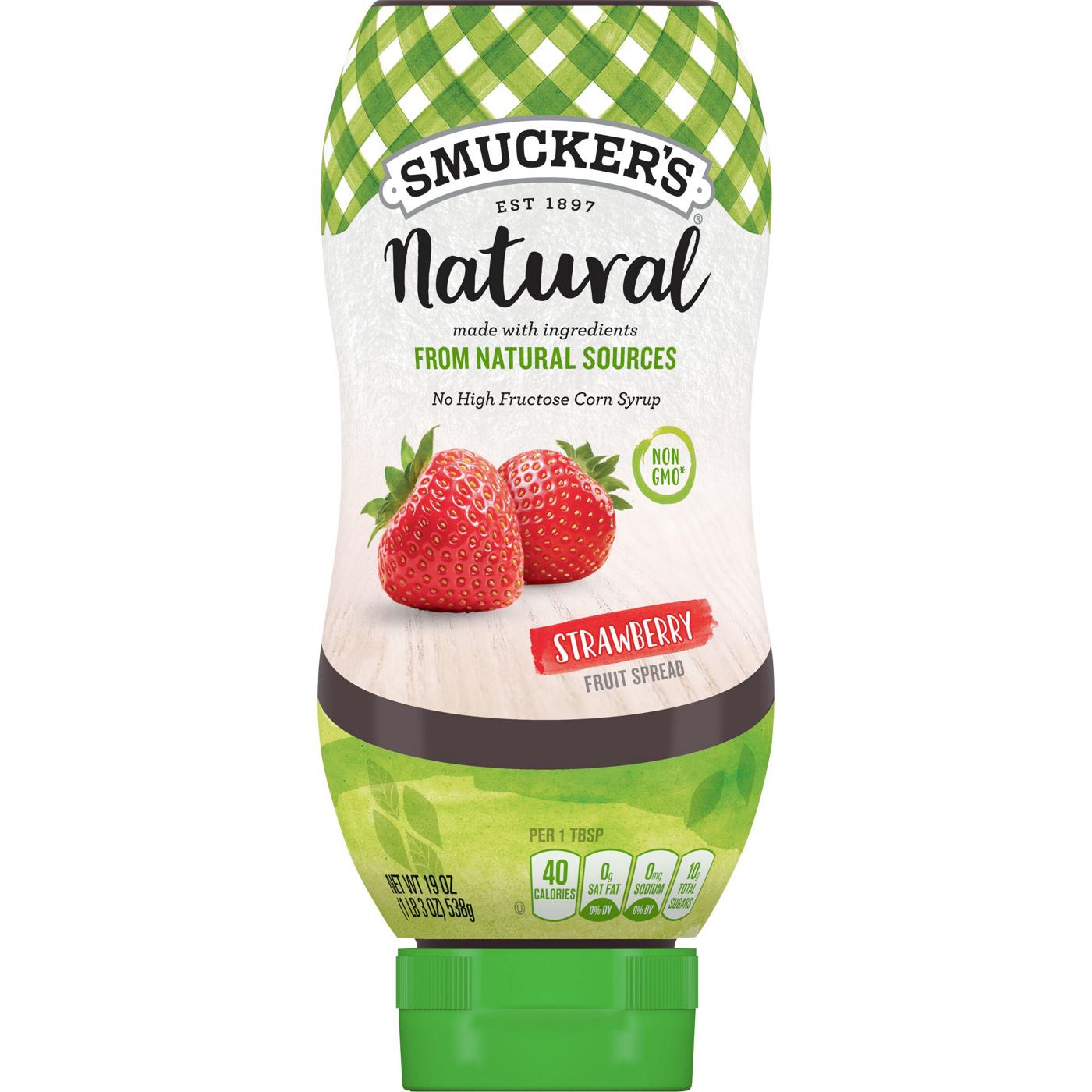 Smucker's Natural Strawberry Fruit Spread; image 1 of 4