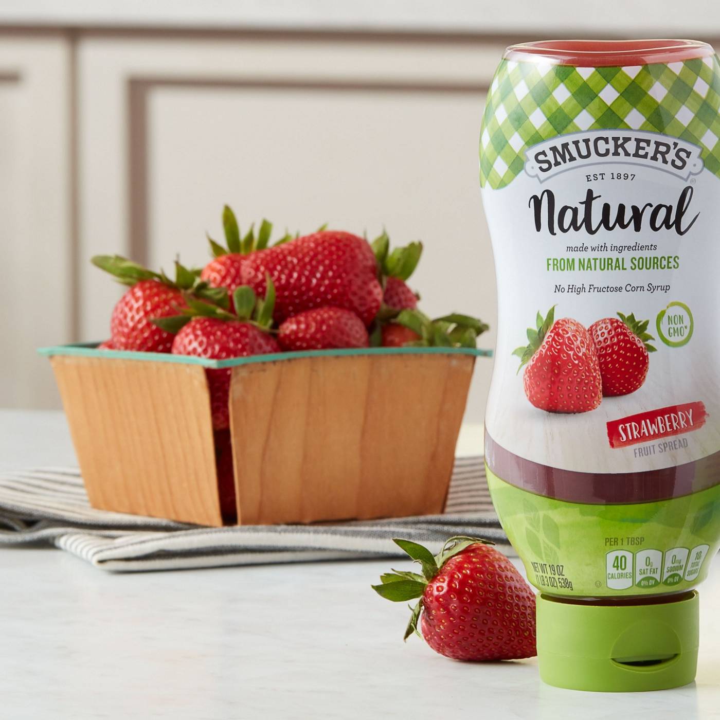 Smucker's Natural Strawberry Fruit Spread; image 2 of 4