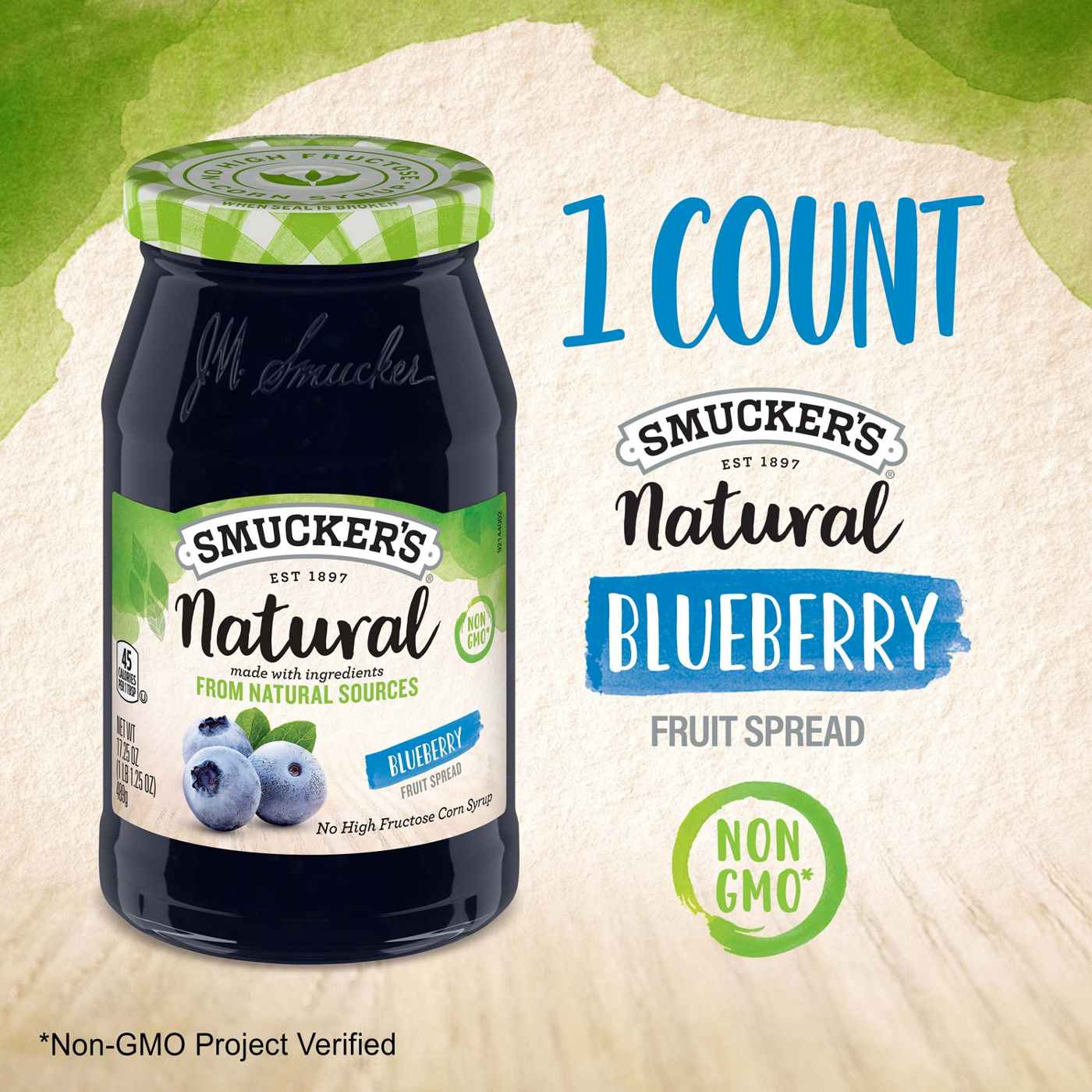 Smucker's Natural Blueberry Fruit Spread; image 4 of 4