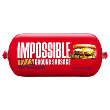 Impossible Savory Ground Sausage Meat from Plants, 14 oz