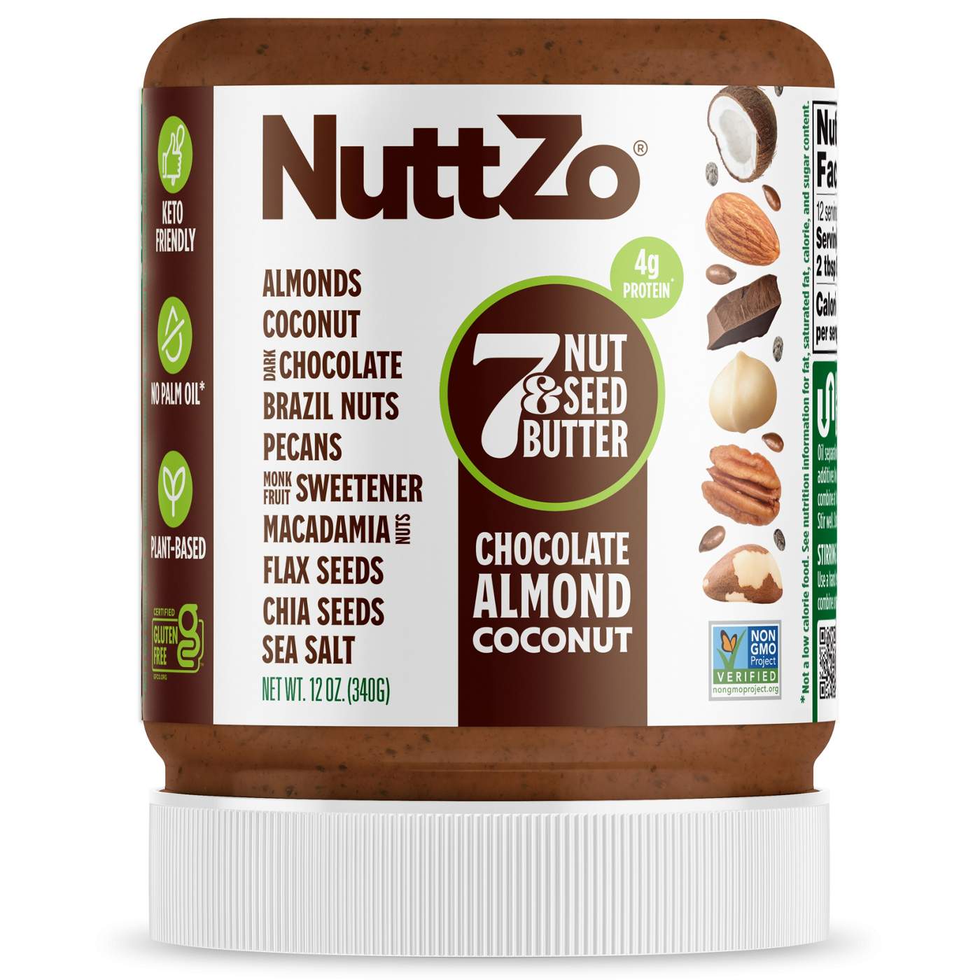 NuttZo Keto 7 Nut & Seed Butter - Chocolate Almond Coconut; image 1 of 3