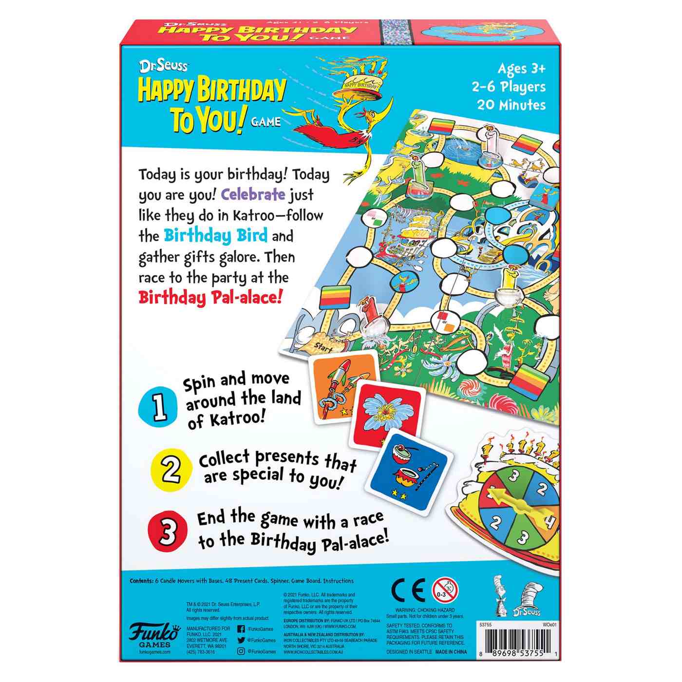 Funko Games Dr. Seuss Happy Birthday To You Board Game; image 2 of 3